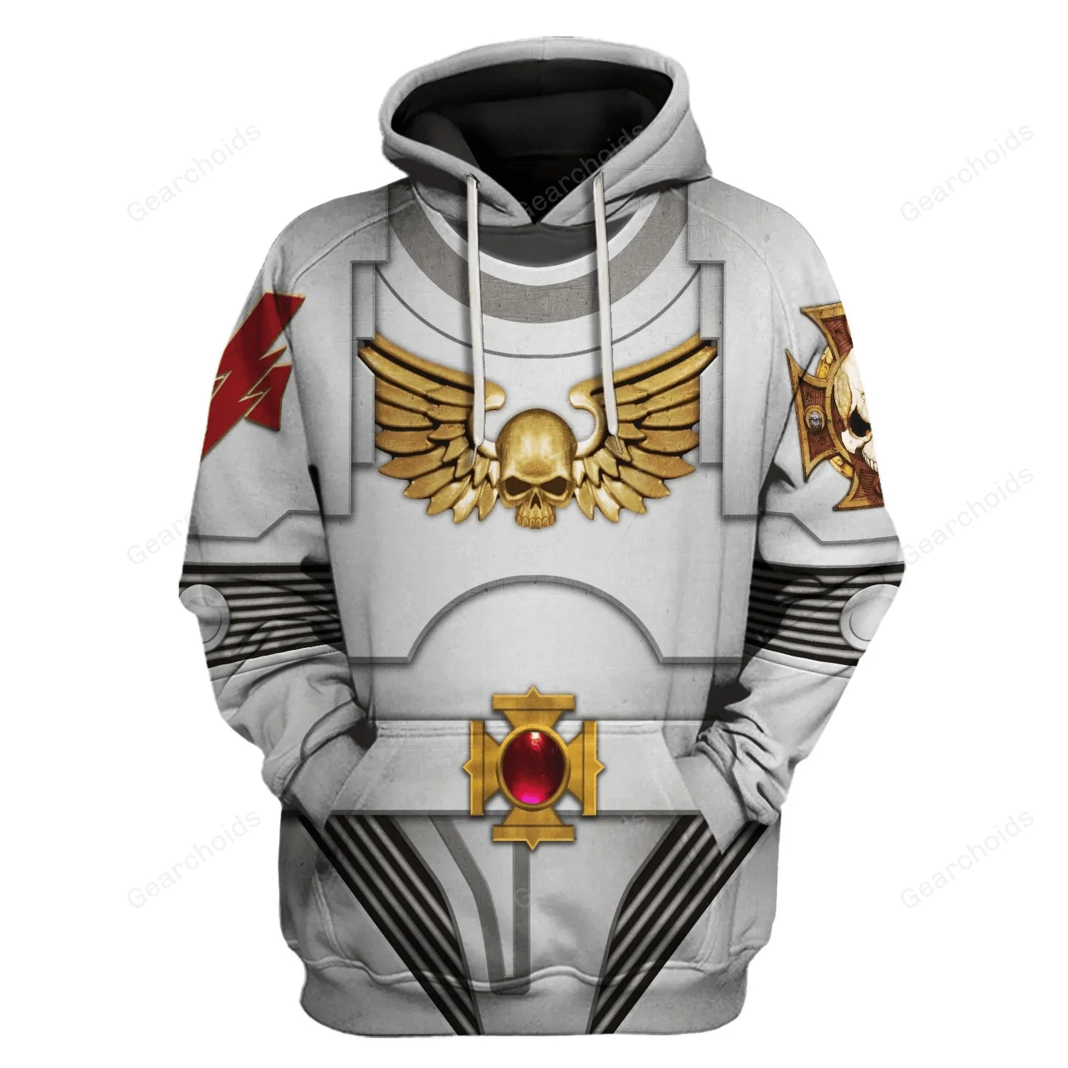 Terminator Armor White Scars - Costume Cosplay Hoodie Sweatshirt Sweatpants CSWRH134 - Image 2