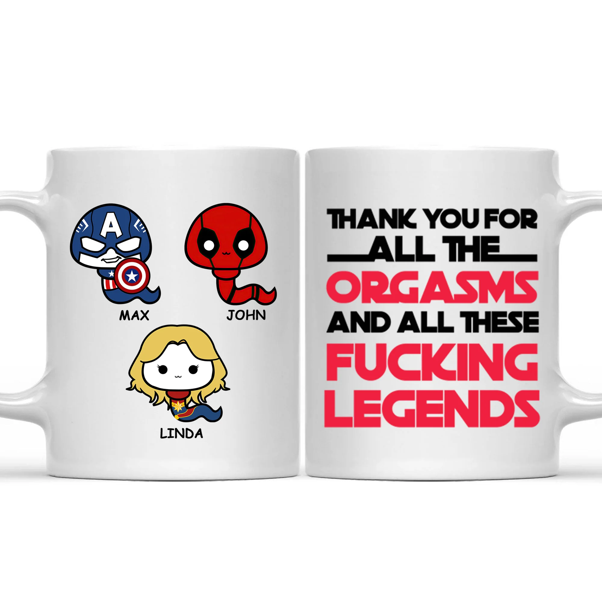Thank You For All The Orgasms - Gift For Couple - Personalized Ceramic Mug - CL01 NH96 - Image 3