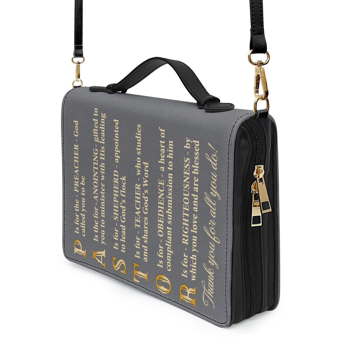 Thank You Pastor Grey - Beautiful Personalized Bible Covers - AT4082434 - Image 5