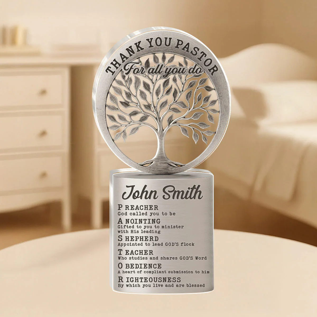 Thank You Pastor - Personalized Acrylic Plaque TD118 - Image 4