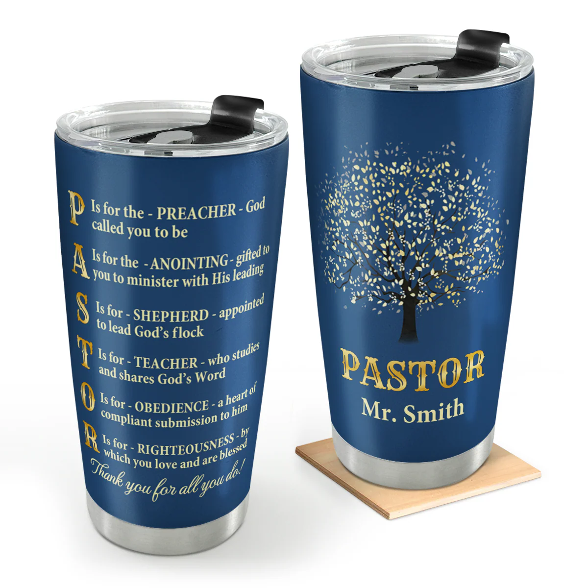Thank You Pastor - Stainless Steel Tumbler