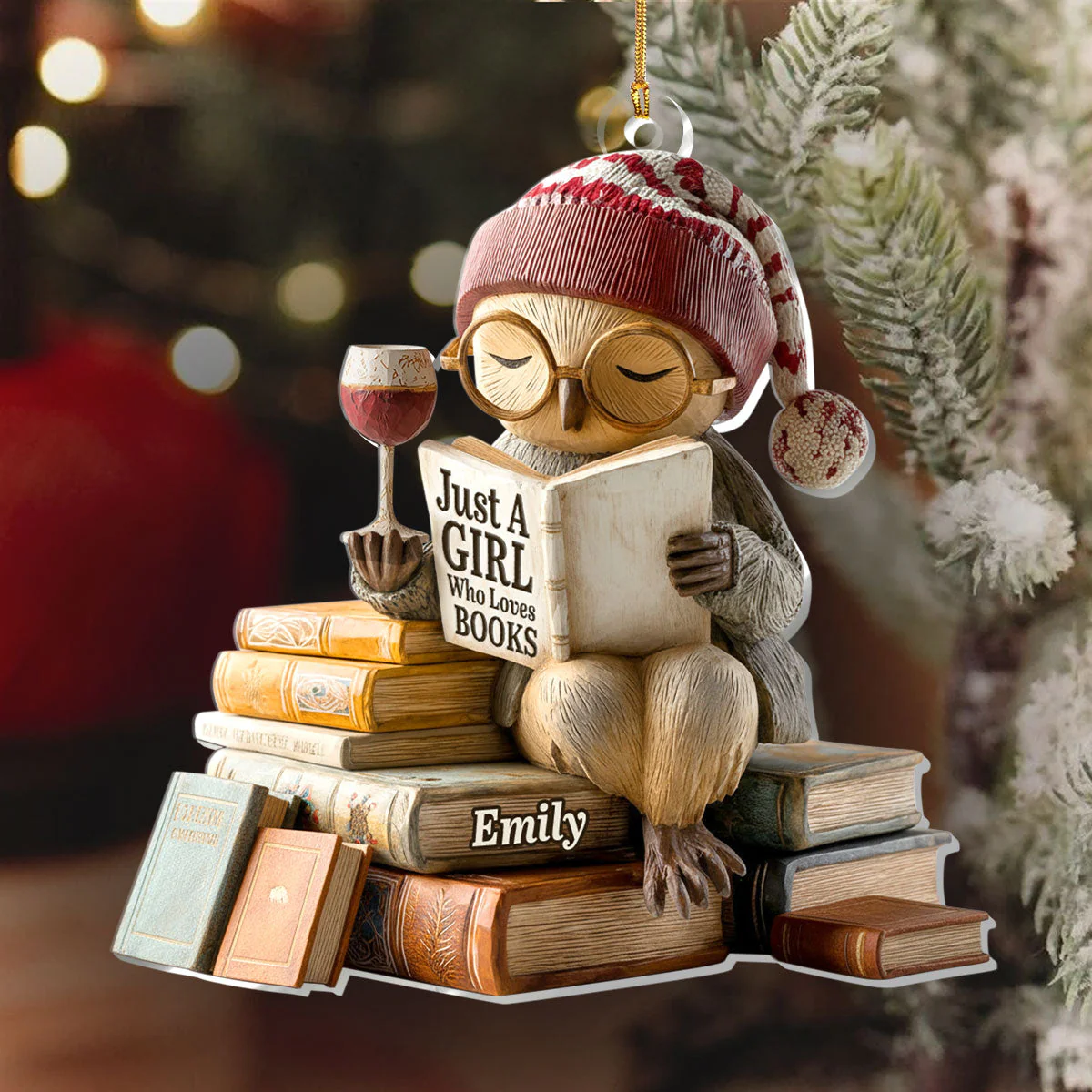 That's What I Do  - Personalized 1-Layer Acrylic Ornament - Christmas Gift For Book Lovers | HH01 - Image 6