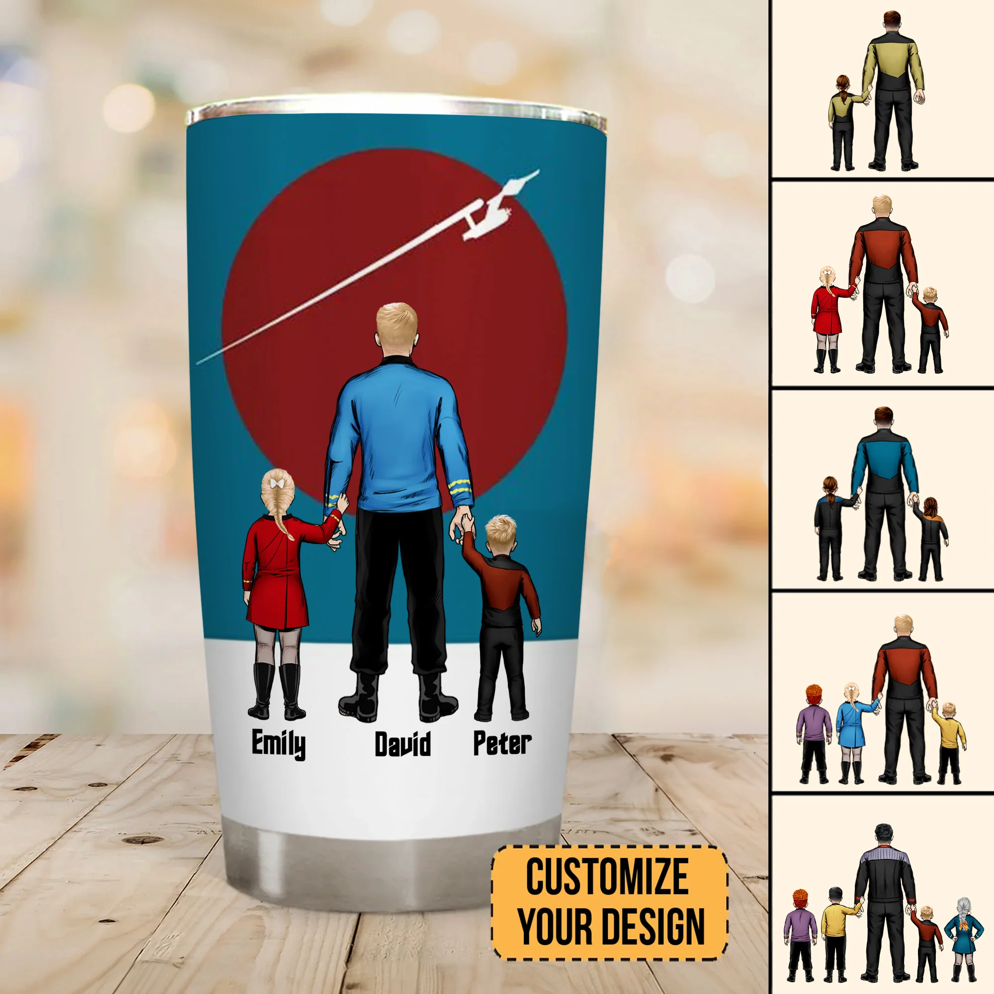 The Best Captain In The Universe - Gift For Dad - Personalized Tumbler - CL22 NA94 - Image 2