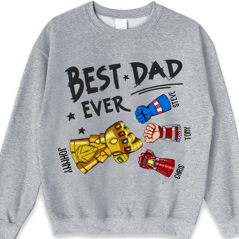 The Best Dad Ever My Hero - Gift For Father's Day, Gift For Dad - Personalized TShirt - Image 3