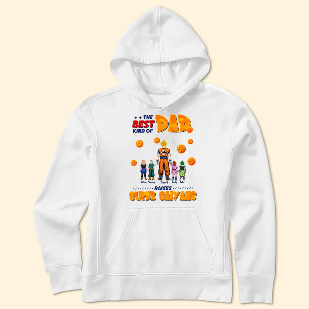 Dragon Ball The Best Kind Of Dad Raises Super Saiyans - Gift For Dad, Father's Day - Personalized TShirt CL03 - Image 5