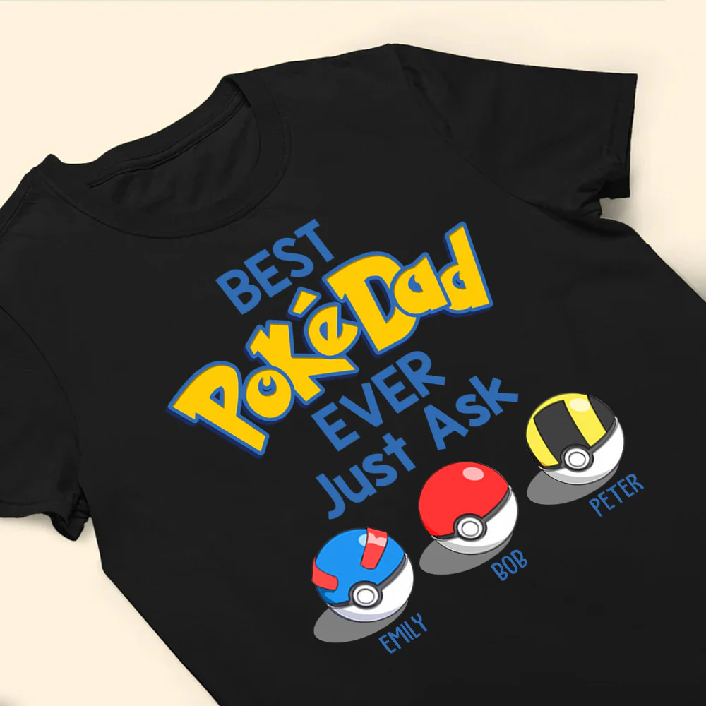 The Best PoMo Daddy In The World - Gift For Father's Day - Personalized TShirt - Image 4