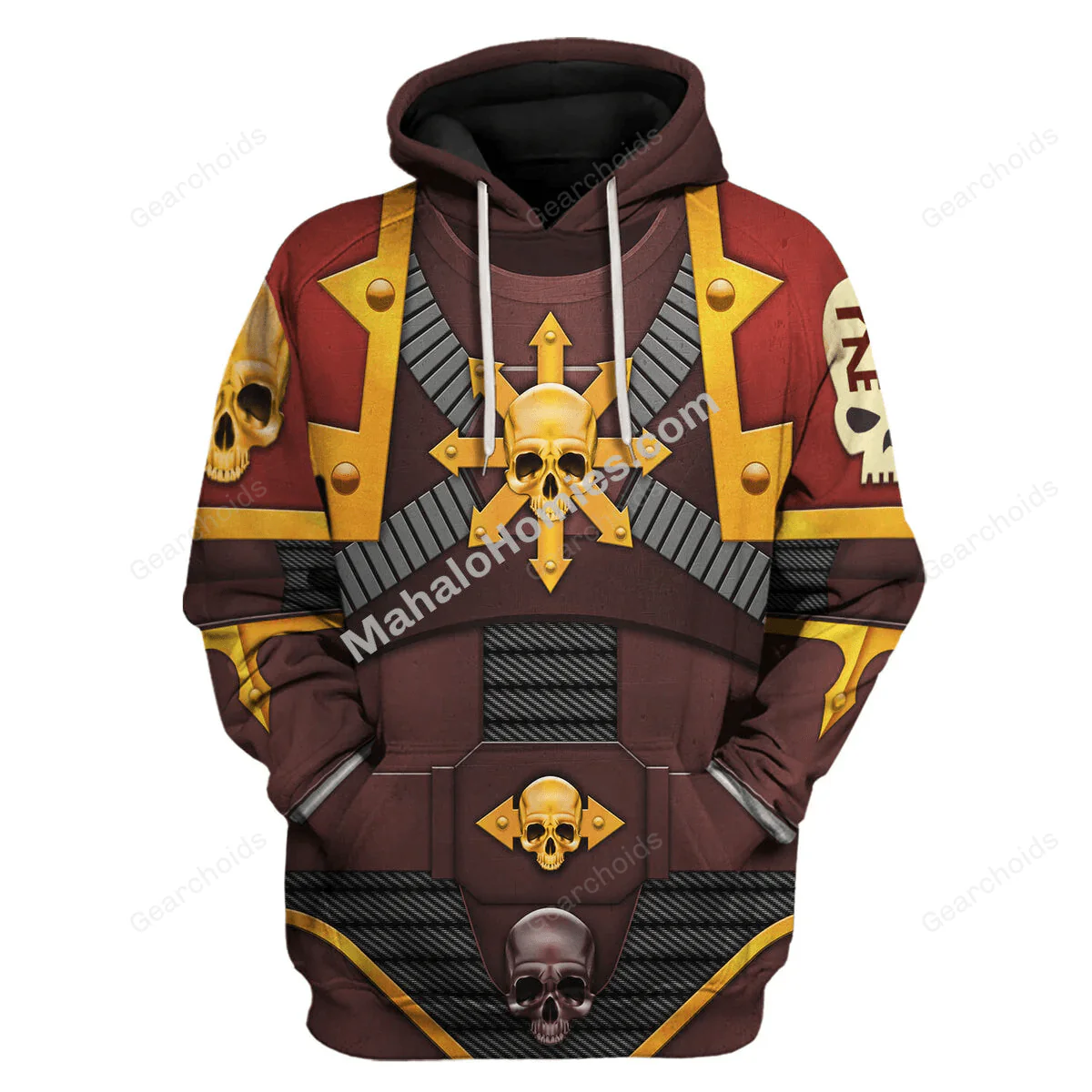 The Brazen Beasts Khorne Daemonkin Warband Colour Scheme - Costume Cosplay Hoodie Sweatshirt Sweatpants CSWRH105 - Image 2