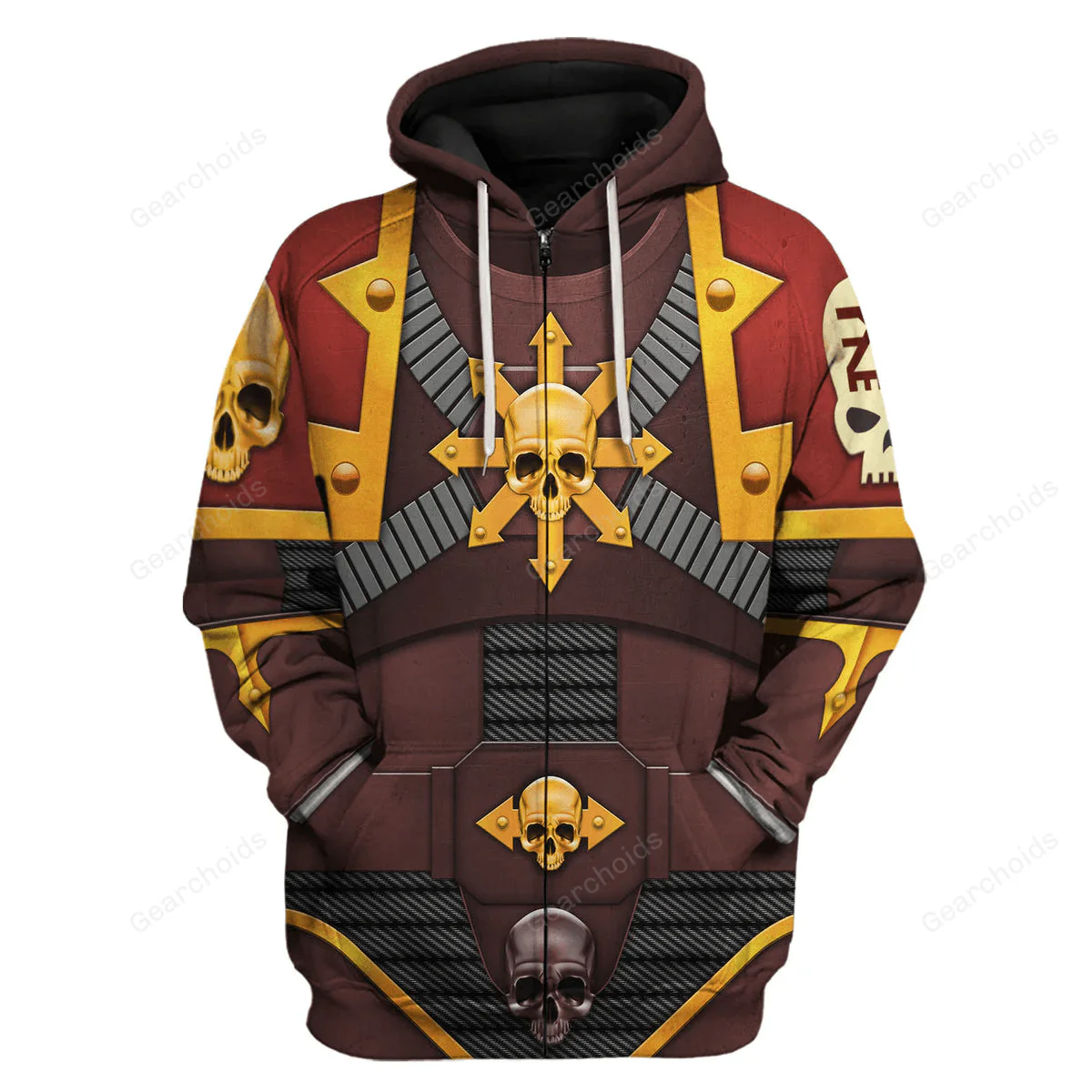 The Brazen Beasts Khorne Daemonkin Warband Colour Scheme - Costume Cosplay Hoodie Sweatshirt Sweatpants CSWRH105 - Image 3