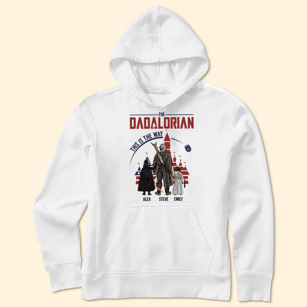 Stwa The Dadalorian Dad In This Way - Gift For Dad, Father's Day - Personalized TShirt CL08 - Image 5