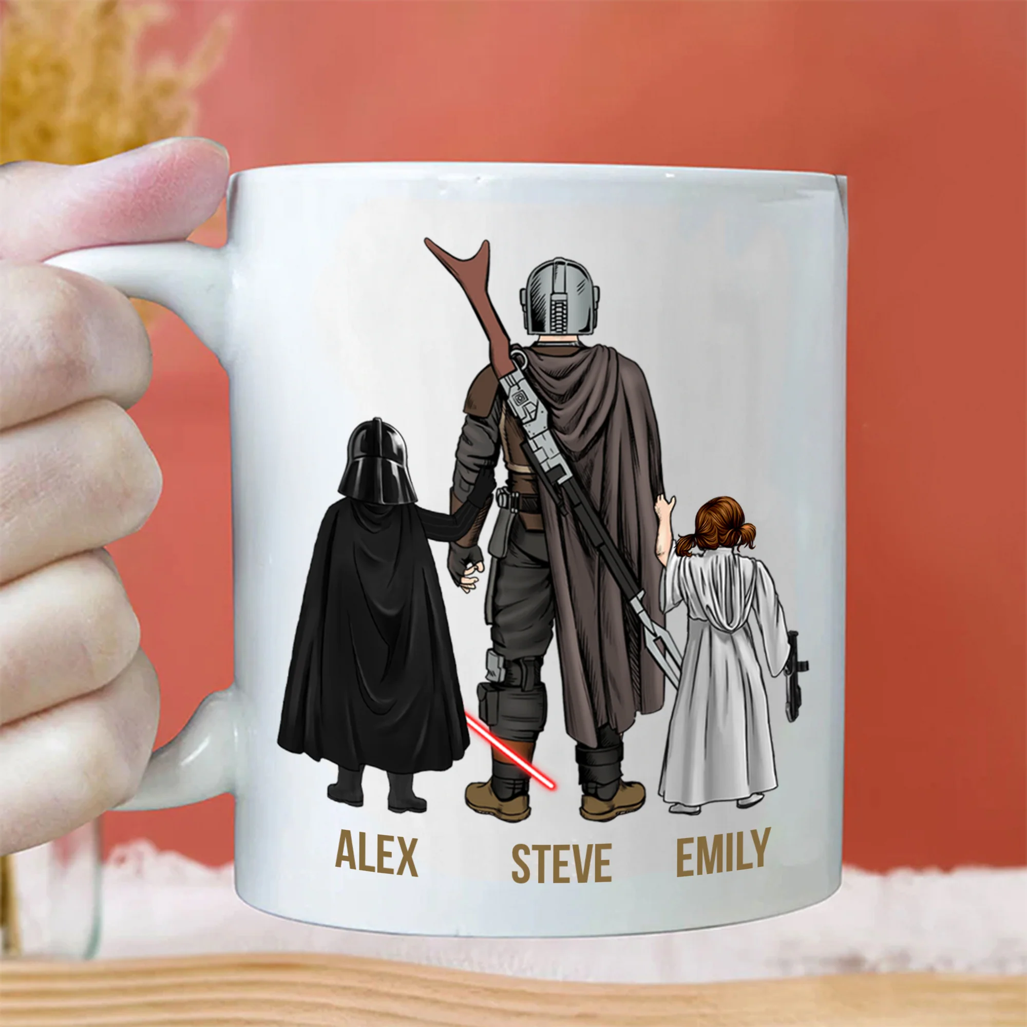 Stwa The Definition Of A Dadalorian - Gift For Father's Day - Personalized Ceramic Mug - Image 2