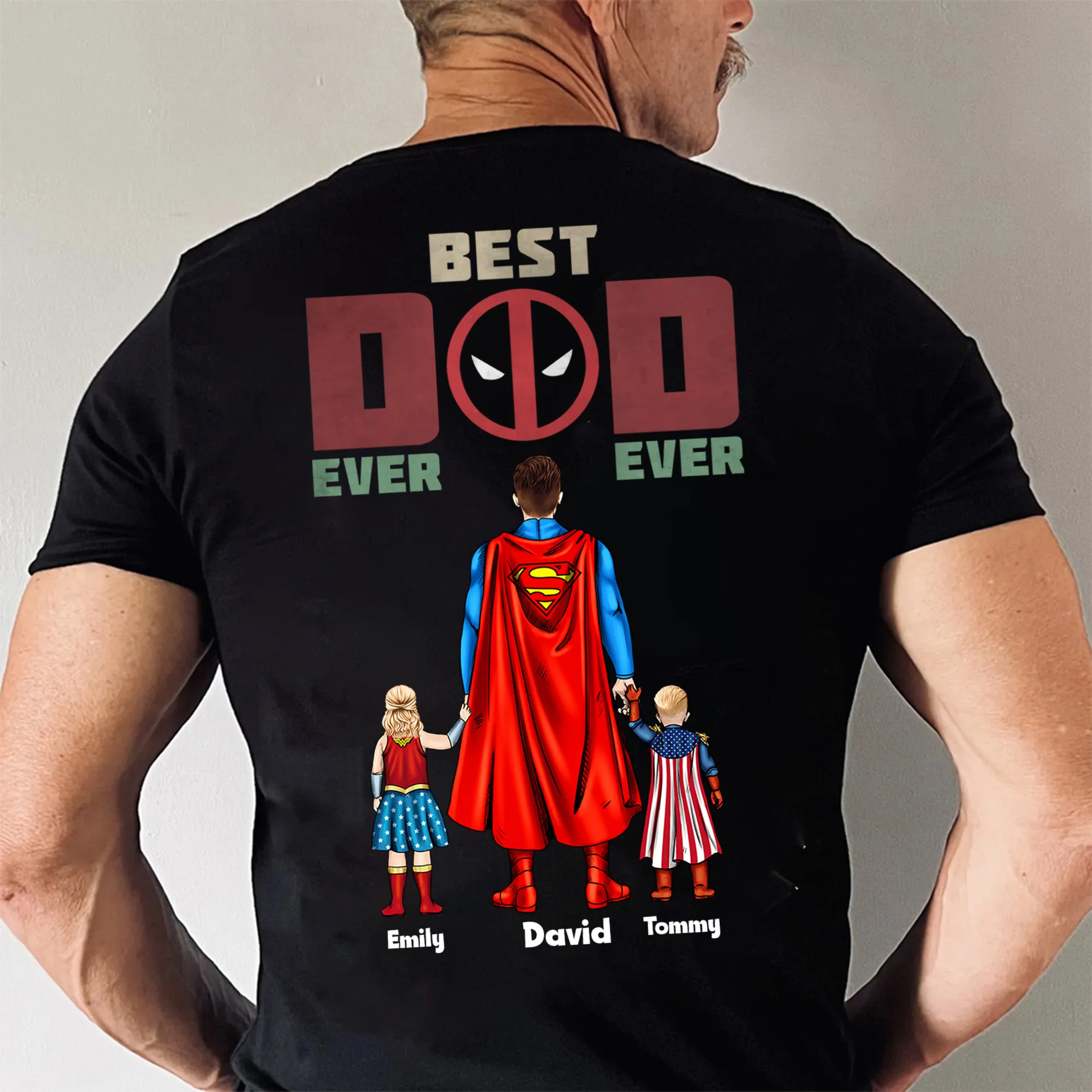 The Definition Of A Dadpool - Gift For Father's Day - Personalized Shirt 2 Side - Image 2