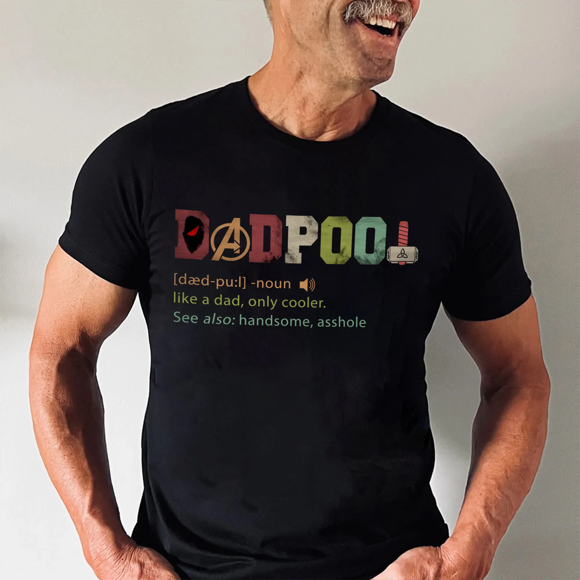 The Definition Of A Dadpool - Gift For Father's Day - Personalized Shirt 2 Side - Image 3