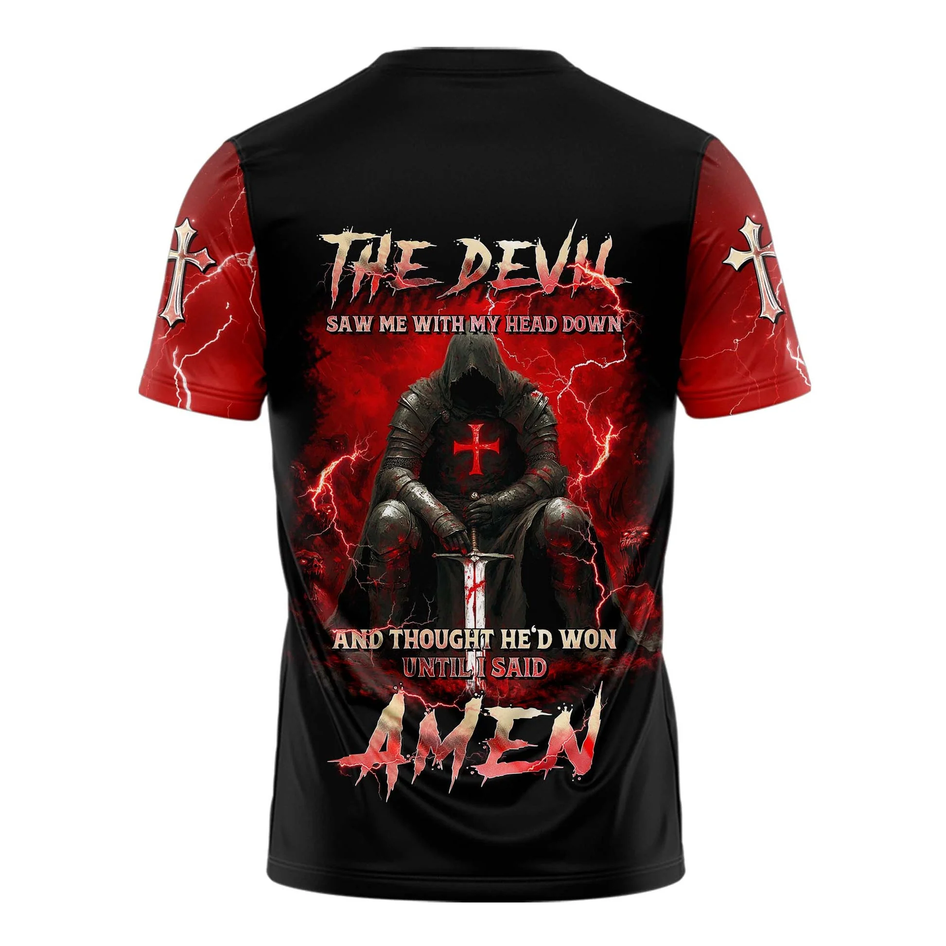The Devil Saw Me With My Head Down 3D TShirt - Image 2