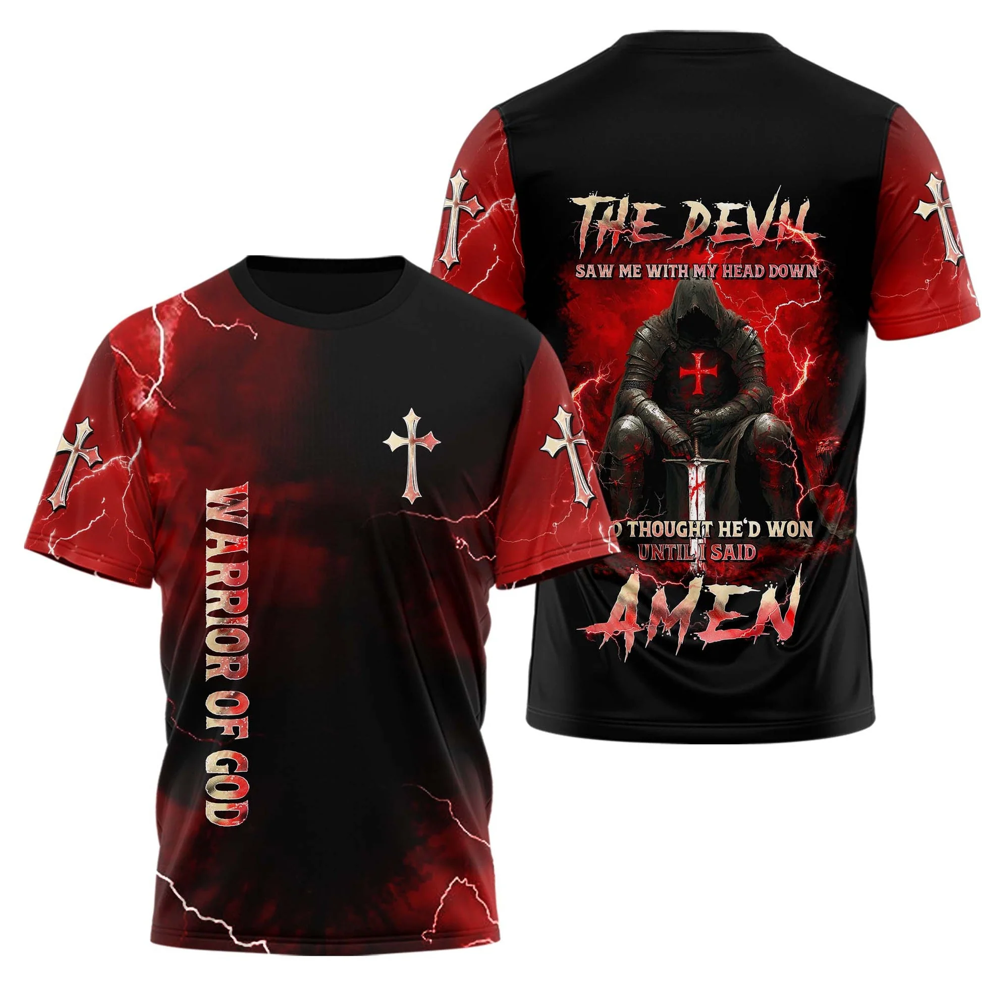 The Devil Saw Me With My Head Down 3D TShirt - Image 3