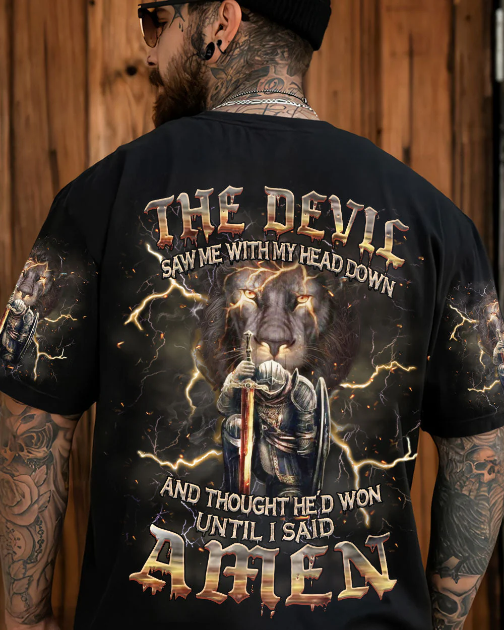 The Devil Saw Me With My Head Down Men's All Over Print Shirt - Yhhn2304243