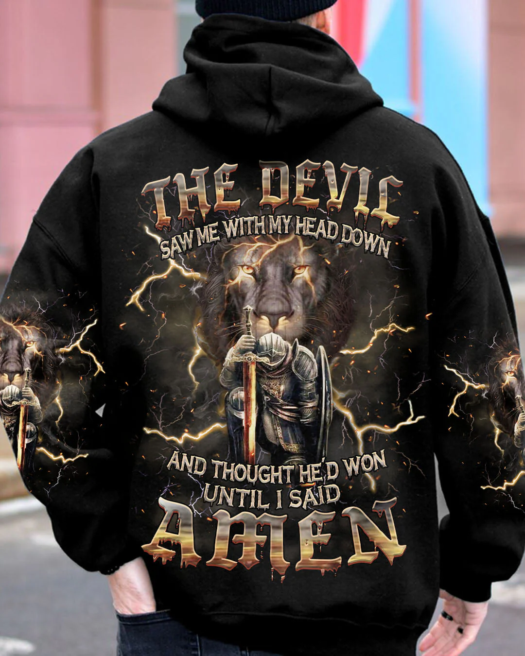 The Devil Saw Me With My Head Down Men's All Over Print Shirt - Yhhn2304243 - Image 2