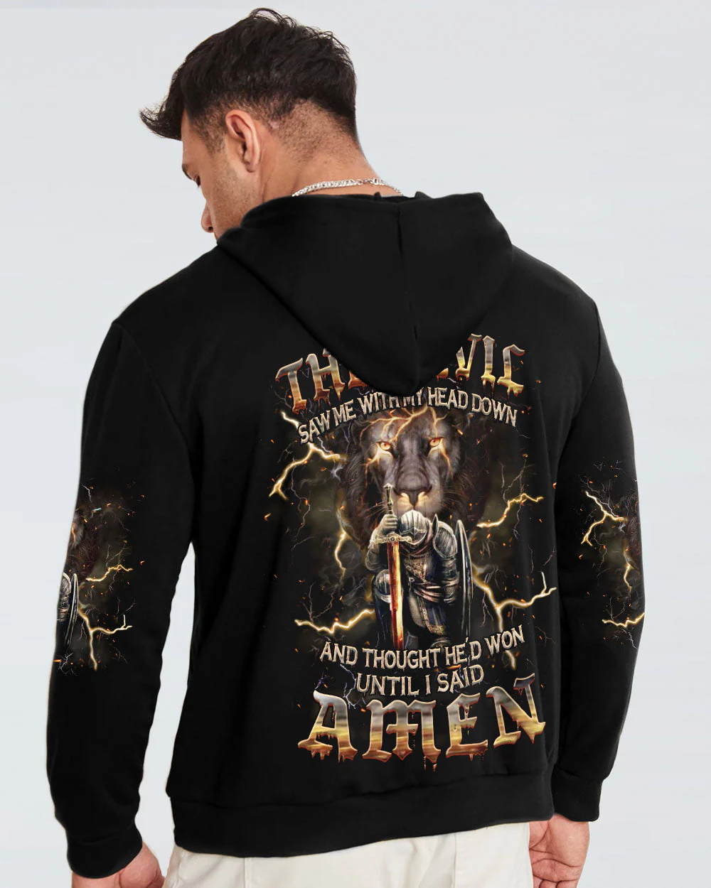 The Devil Saw Me With My Head Down Men's All Over Print Shirt - Yhhn2304243 - Image 7