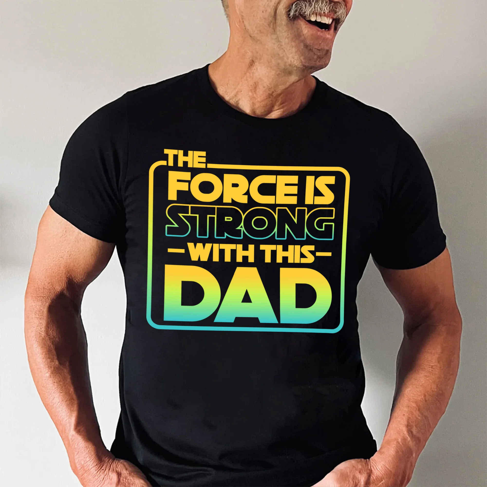 Stwa The Force Is Strong With Dad - Gift For Father's Day - Personalized Shirt 2 Side - Image 3