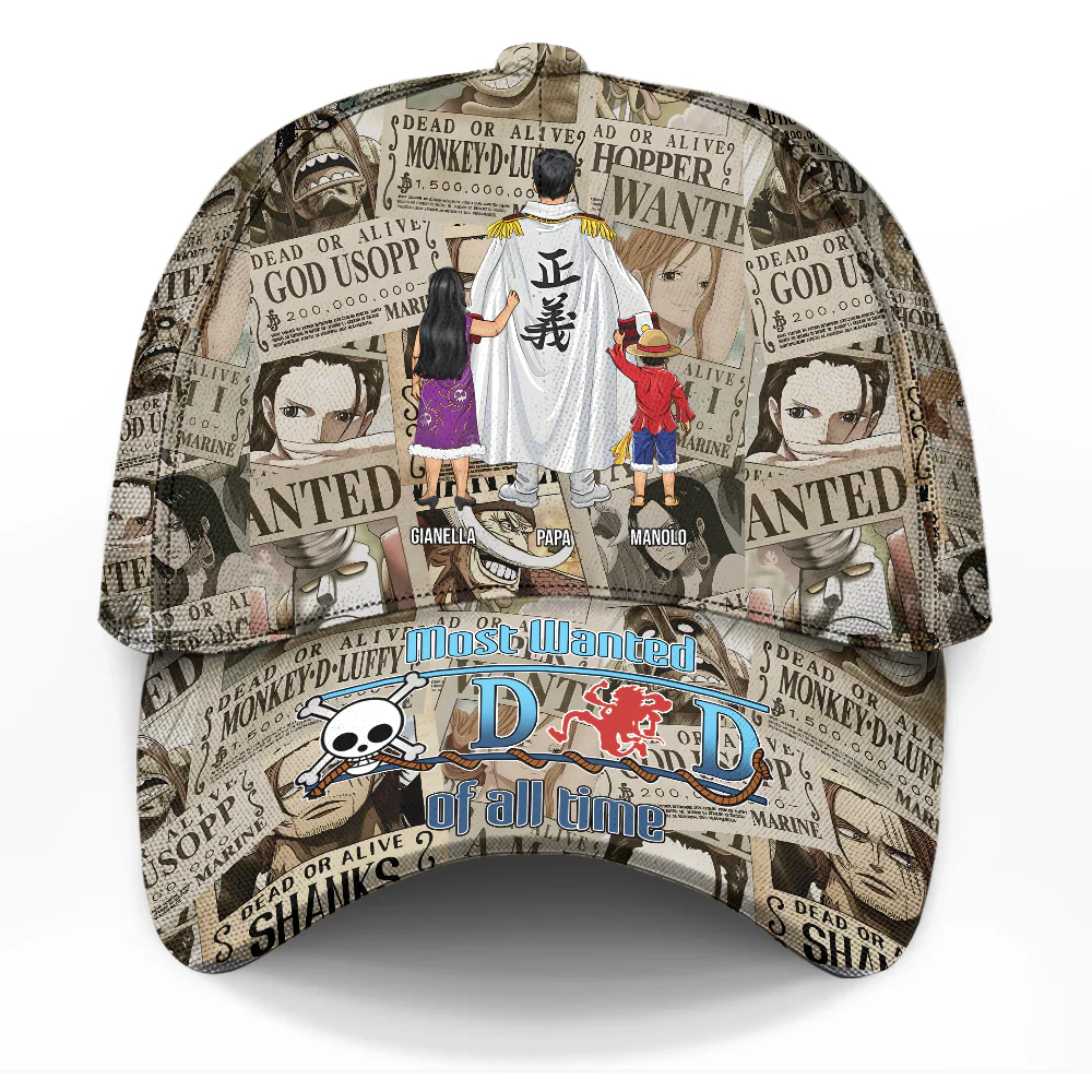 The Greatest Dad In The World One Piece - Personalized Classic Cap - Gift For Dad, Fathers Day - CL11 NA94 - Image 5
