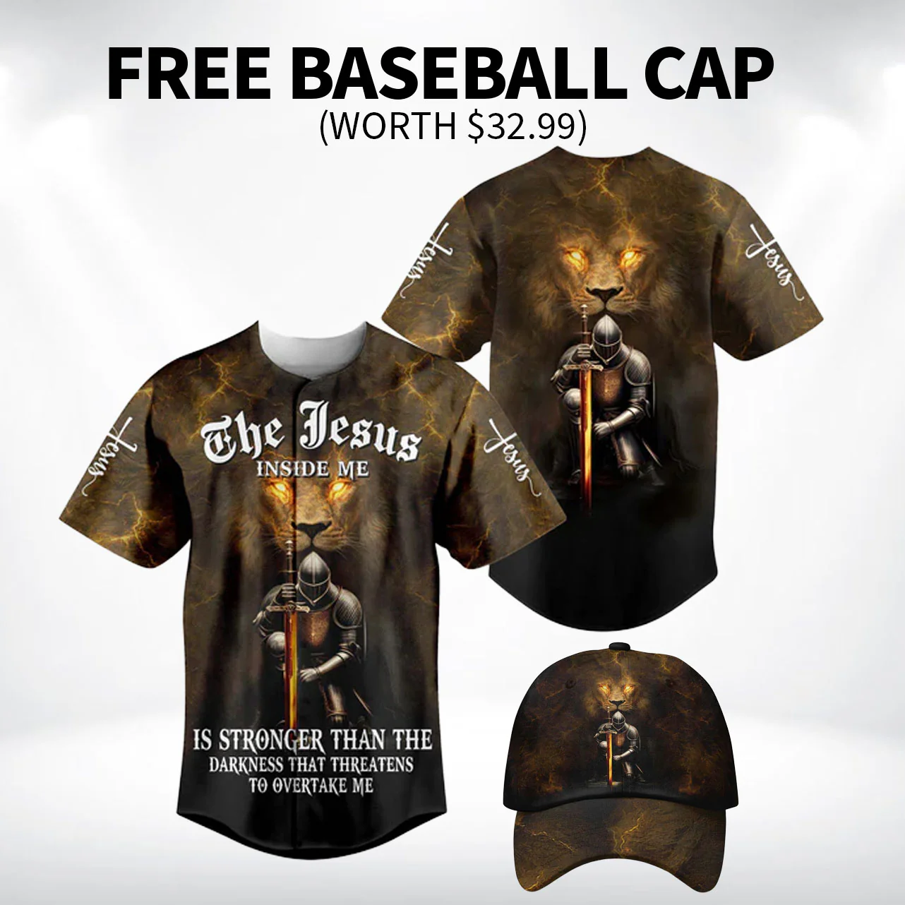 The Jesus Inside Me Baseball Jersey Bundle