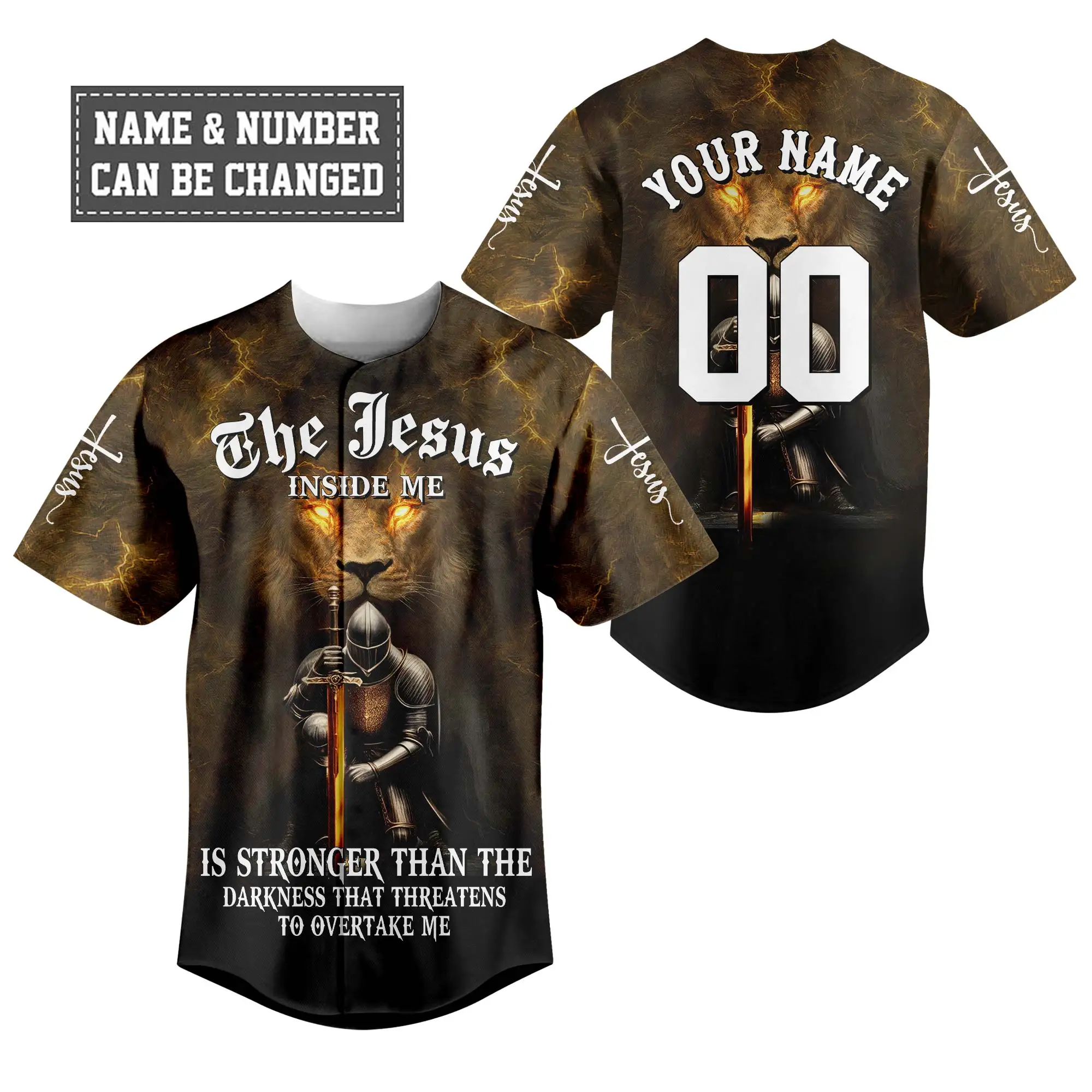 The Jesus Inside Me Baseball Jersey Bundle - Image 2