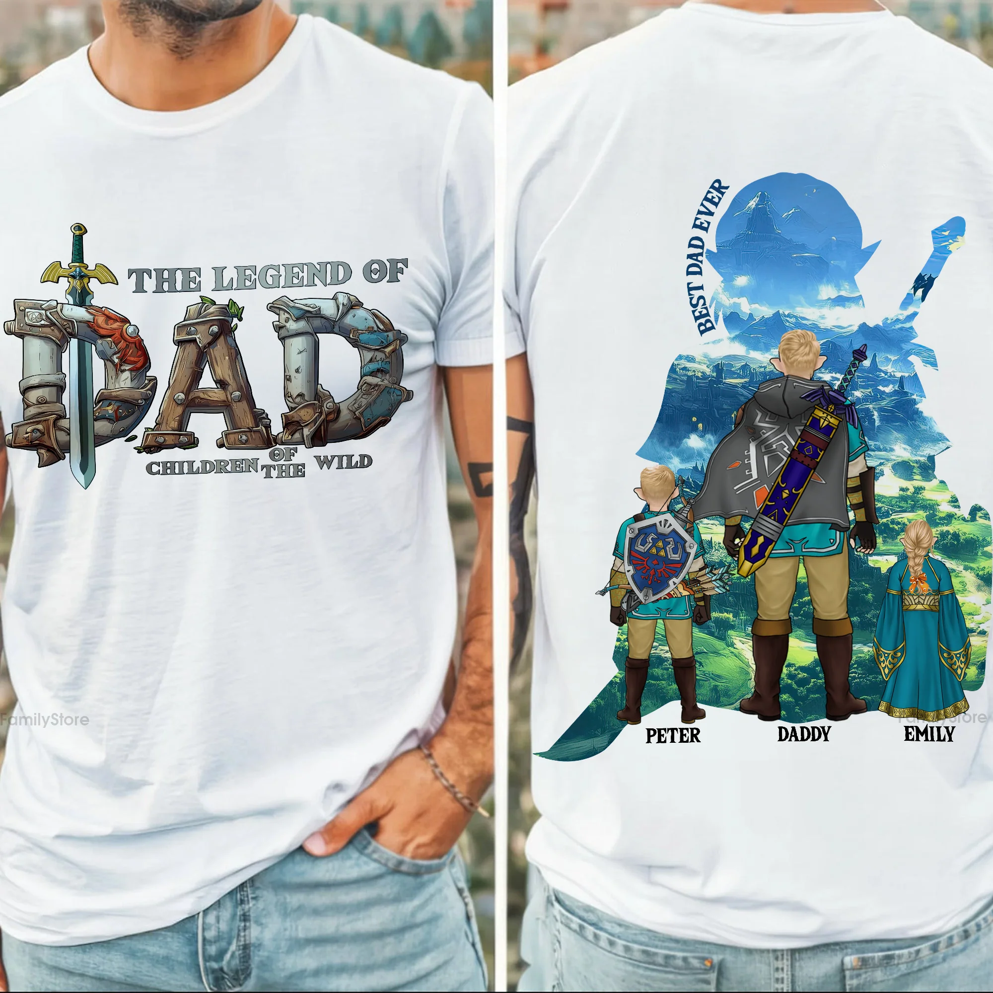 The Legend Of Dad Fantasy Adventure - Personalized Shirt - Gift for Dad, Husband | CL07 NH96
