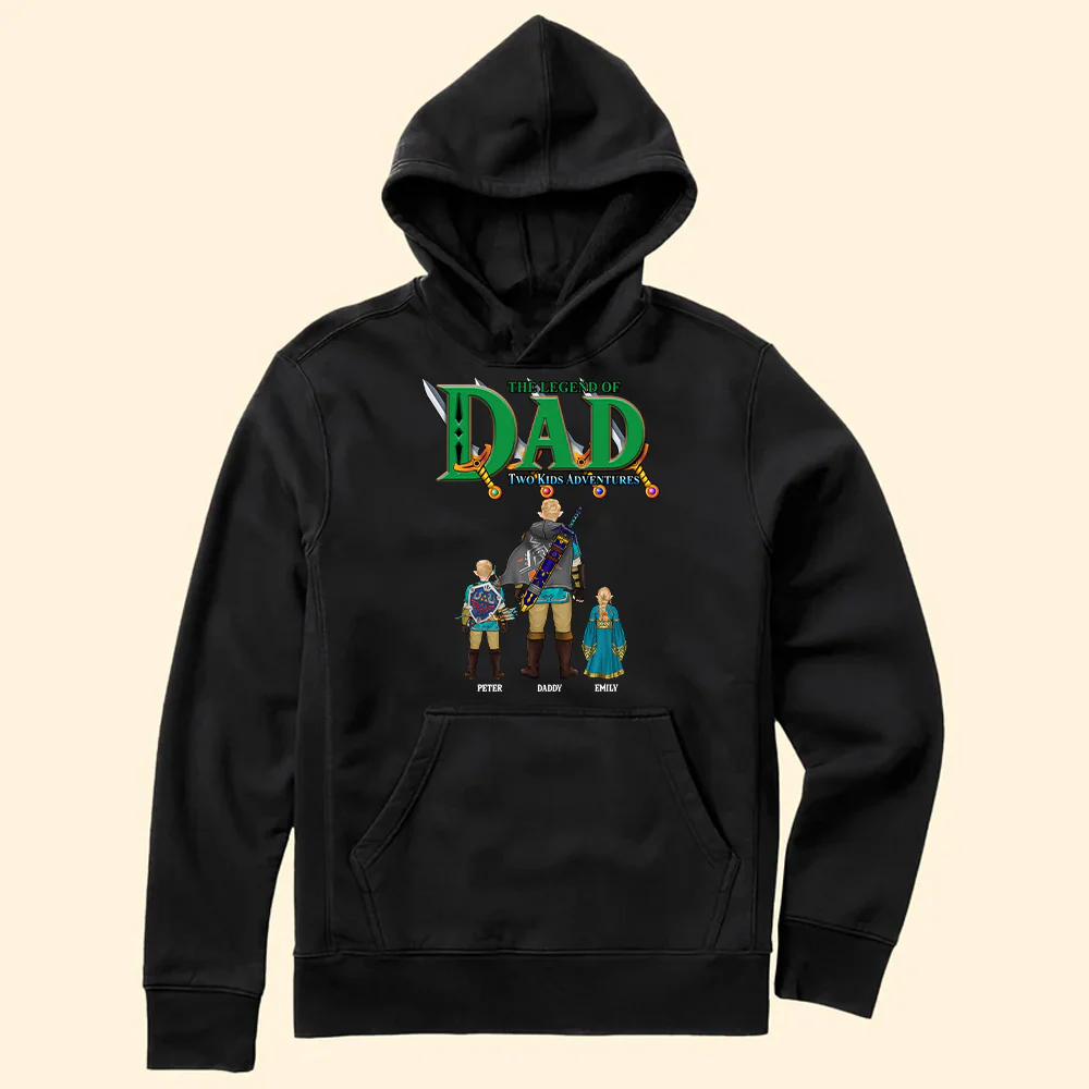 The Legend Of Zelda Dad The Children's Adventures - Gift For Dad, Father's Day - Personalized TShirt CL07 - Image 4