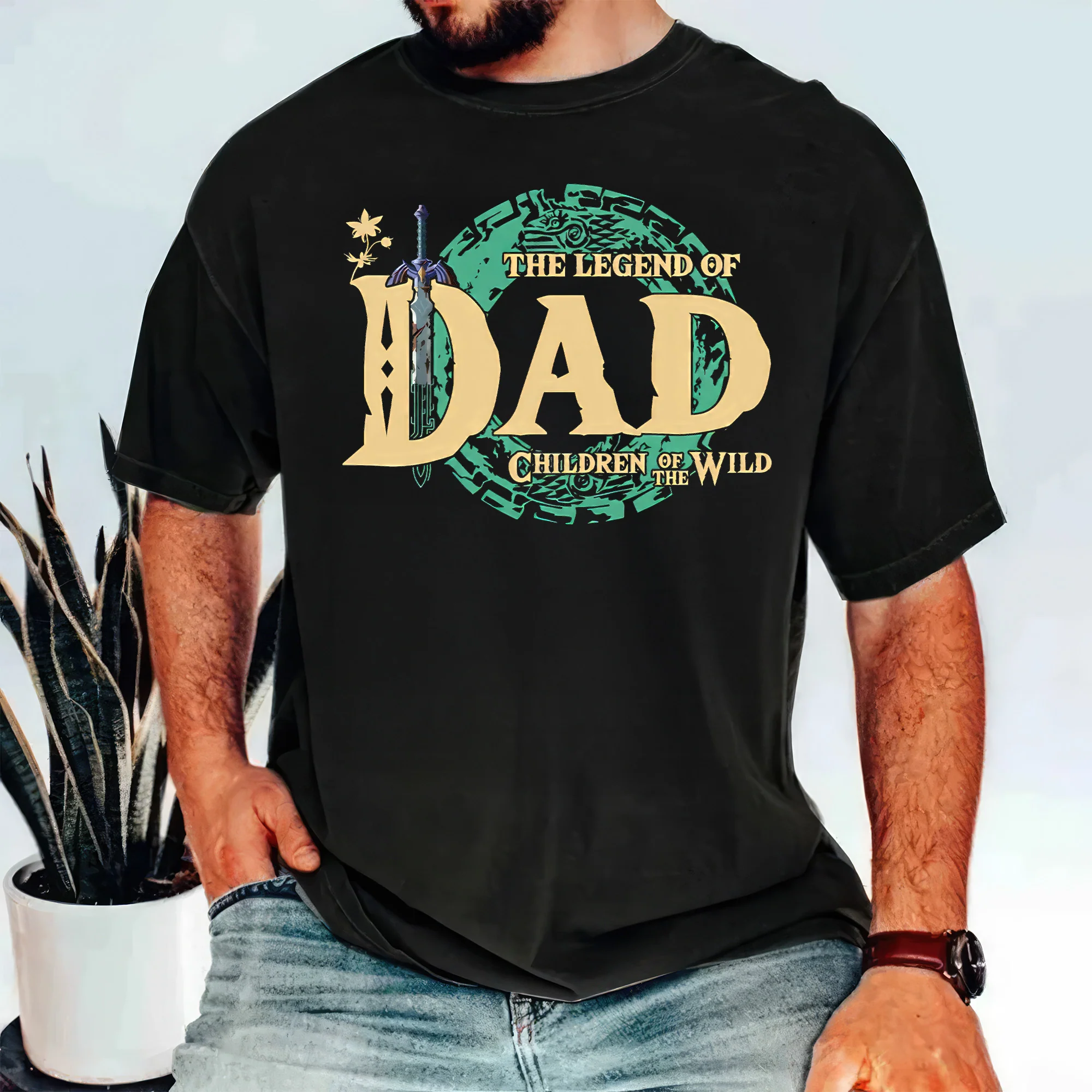 The Legend Of Dad Zelda Dad - Personalized Shirt 2 Side - Gift For Dad, Grandpa, Father's Day | CL07 NA94 - Image 2