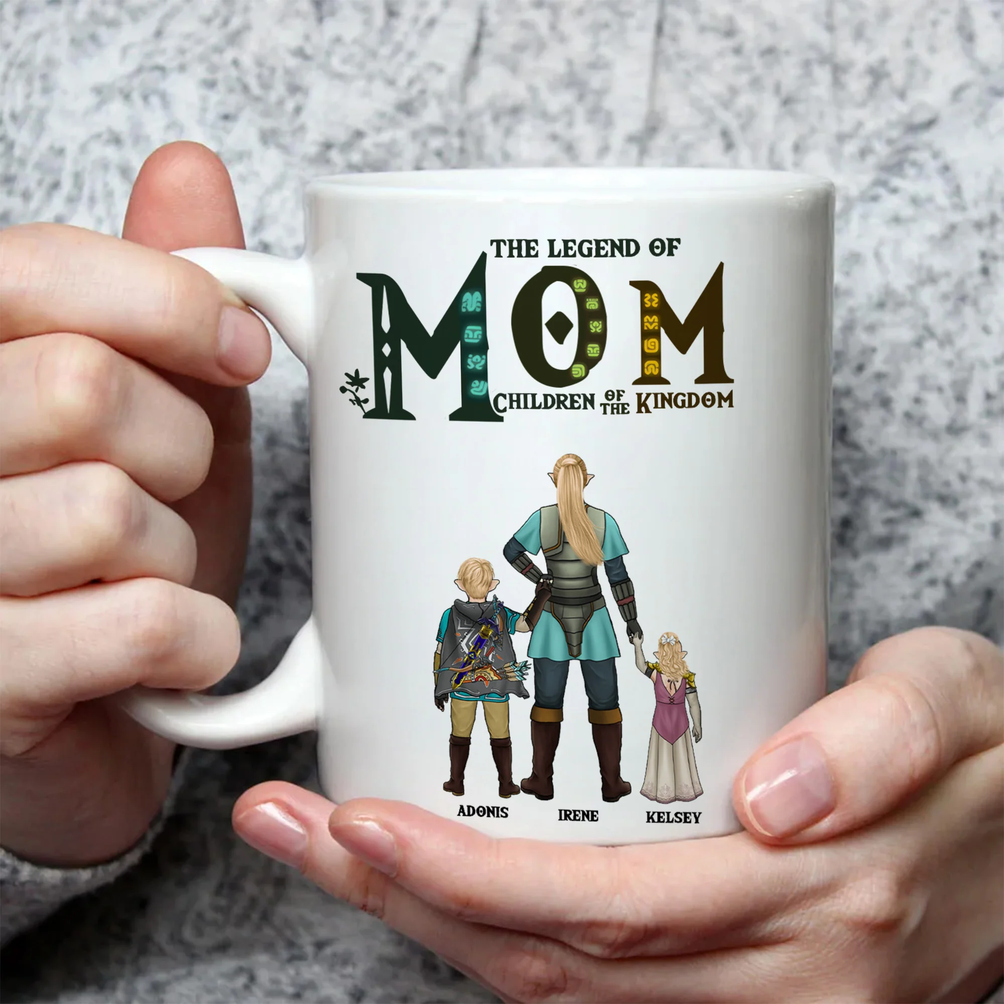 The Legend Of Mom Children Of The Kingdom Zelda - Personalized Mug - Gift for Mom, Grandma, Wife | CL07 NH96 - Image 3