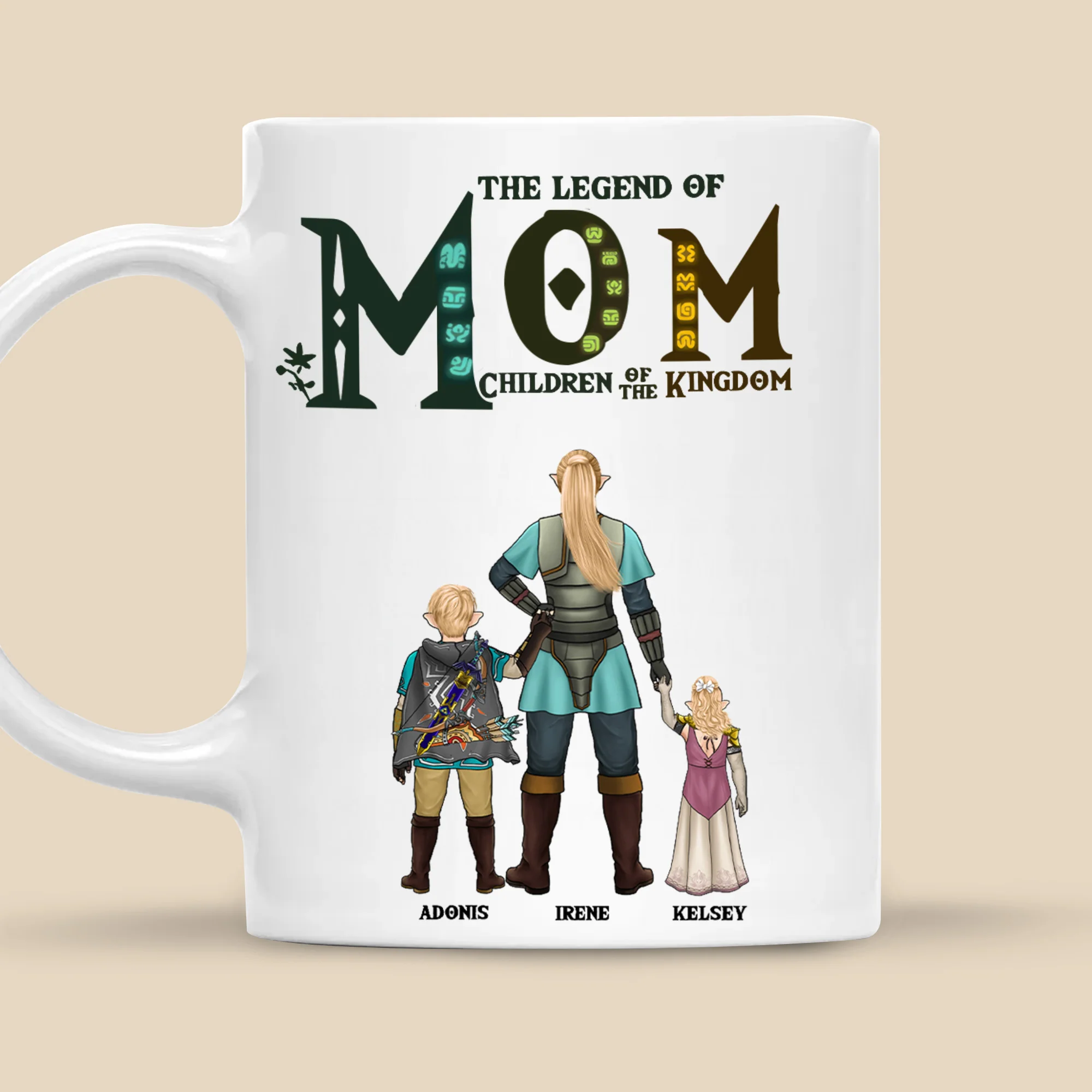 The Legend Of Mom Children Of The Kingdom Zelda - Personalized Mug - Gift for Mom, Grandma, Wife | CL07 NH96 - Image 4