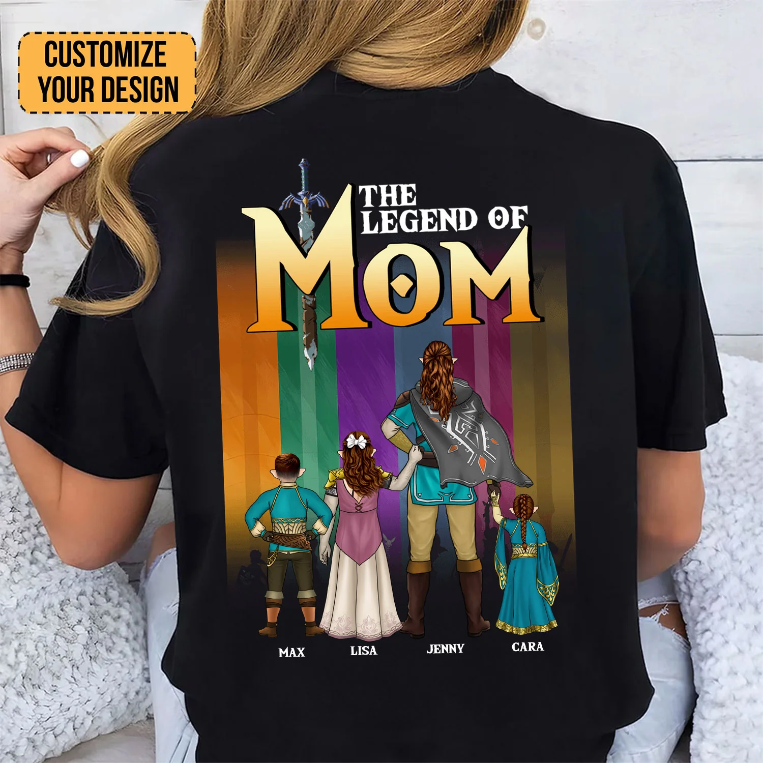 The Legend Of Zelda Mom - Gift For Mother - Personalized TShirt - CL07 NH96 - Image 2