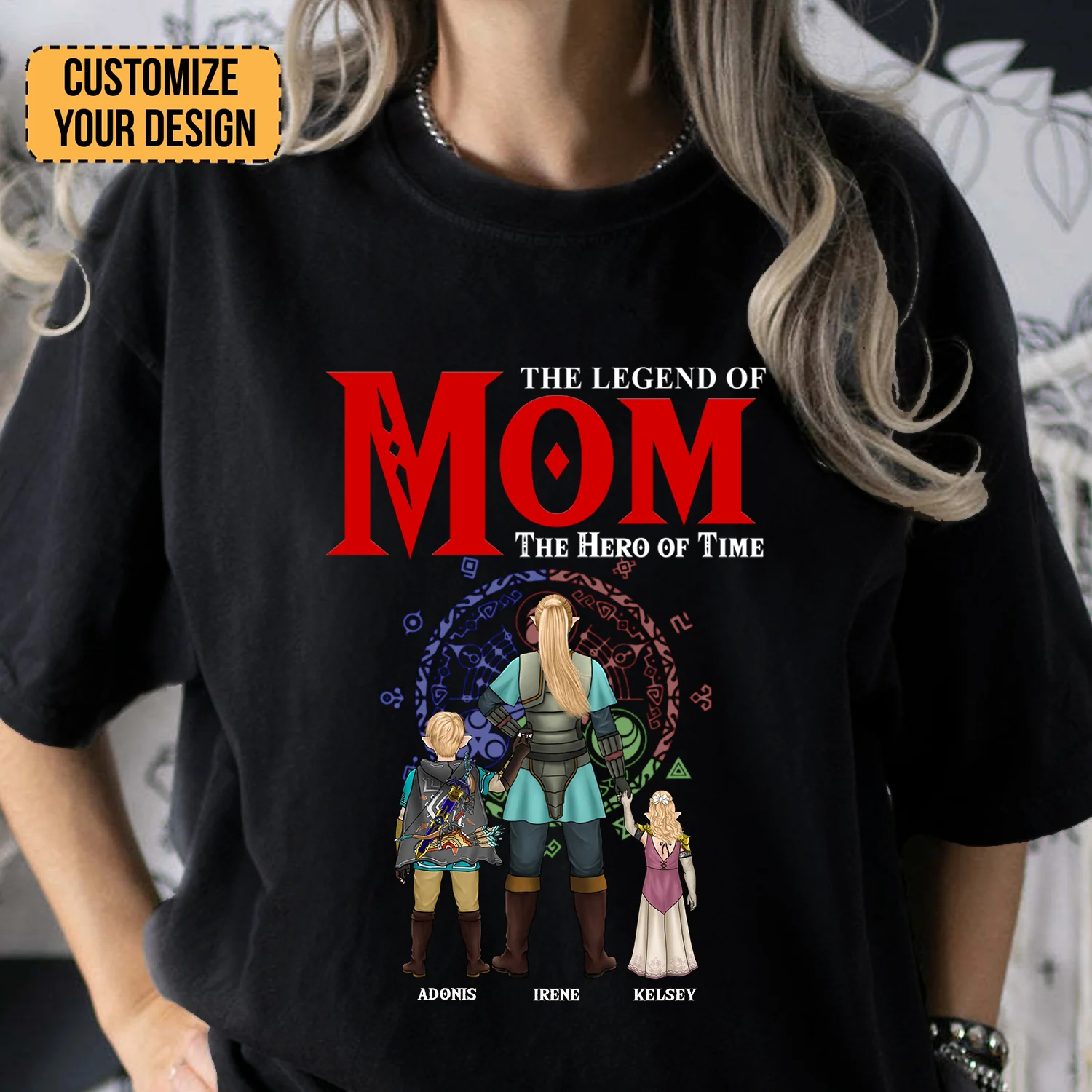 The Legend Of Zelda Mom The Hero Of Time - Gift For Mom - Personalized Tshirt - CL07 NA94 - Image 2