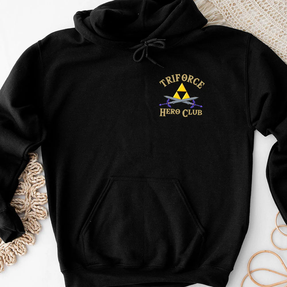 The Legend of Zelda Triforce Hero Club - Personalized Tshirt Two Side - Gift for Dad, Father's Day | CL07 - Image 4