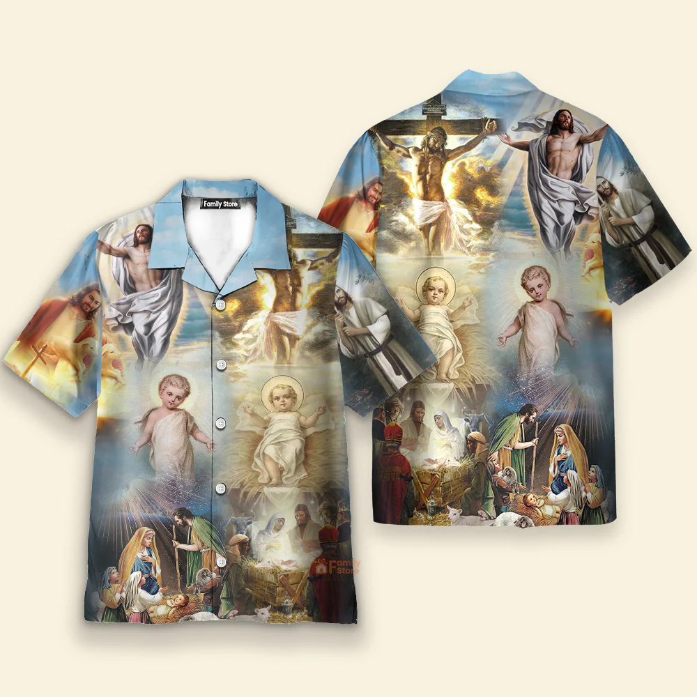 The Life of Jesus Aloha Hawaiian Shirts - Image 3