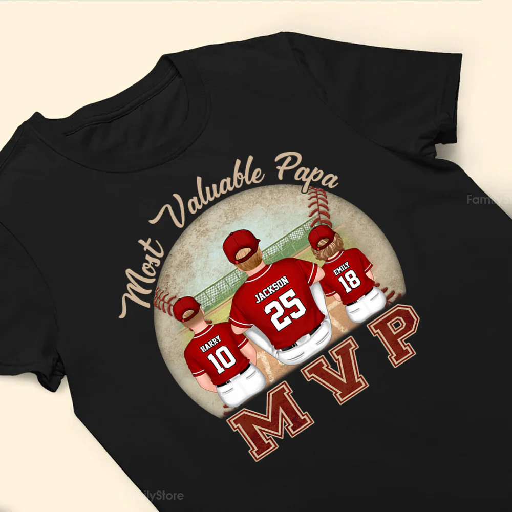 The Most Valuable MVP - Gift For Dad - Personalized TShirt - SPCL01 NA94 - Image 5