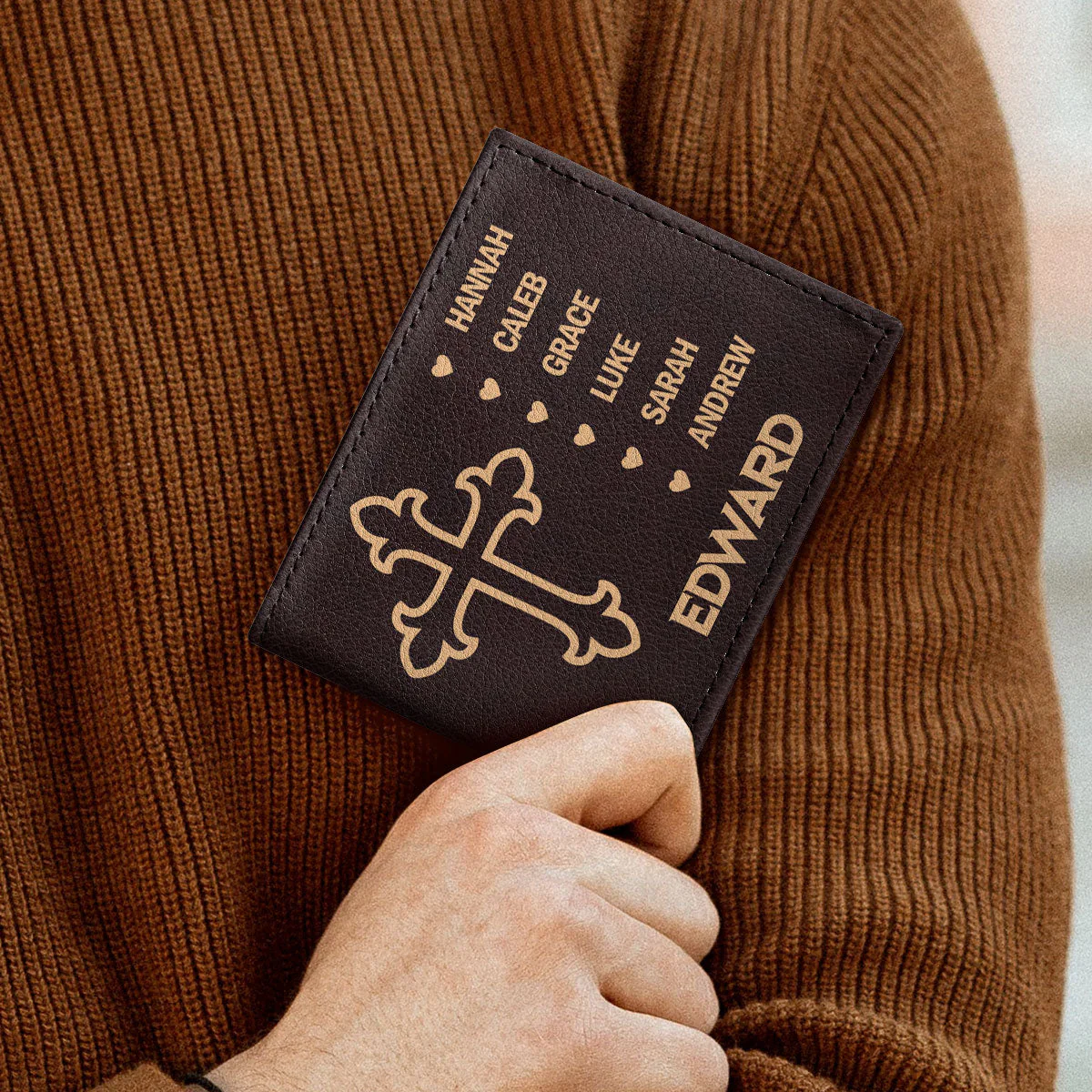The Only Thing - Personalized Folded Wallet For Men - Image 4