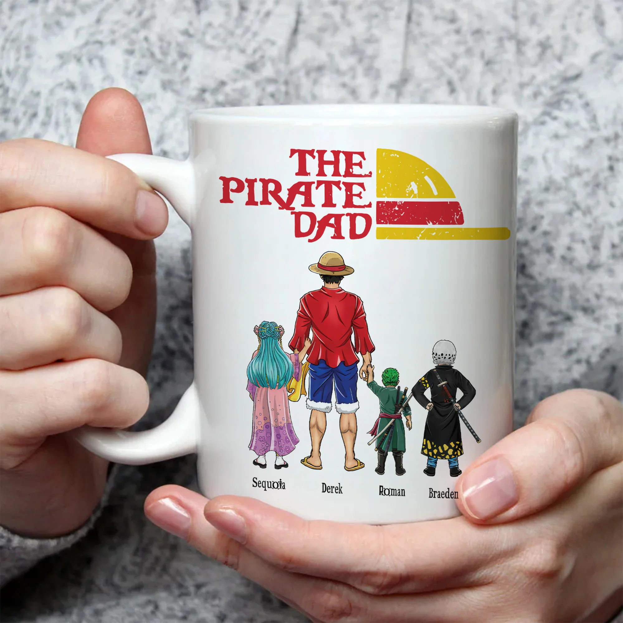 One Piece The Pirate Dad Hat - Gift For Dad - Personalized Ceramic Mug - CL11 NA94 - Image 3