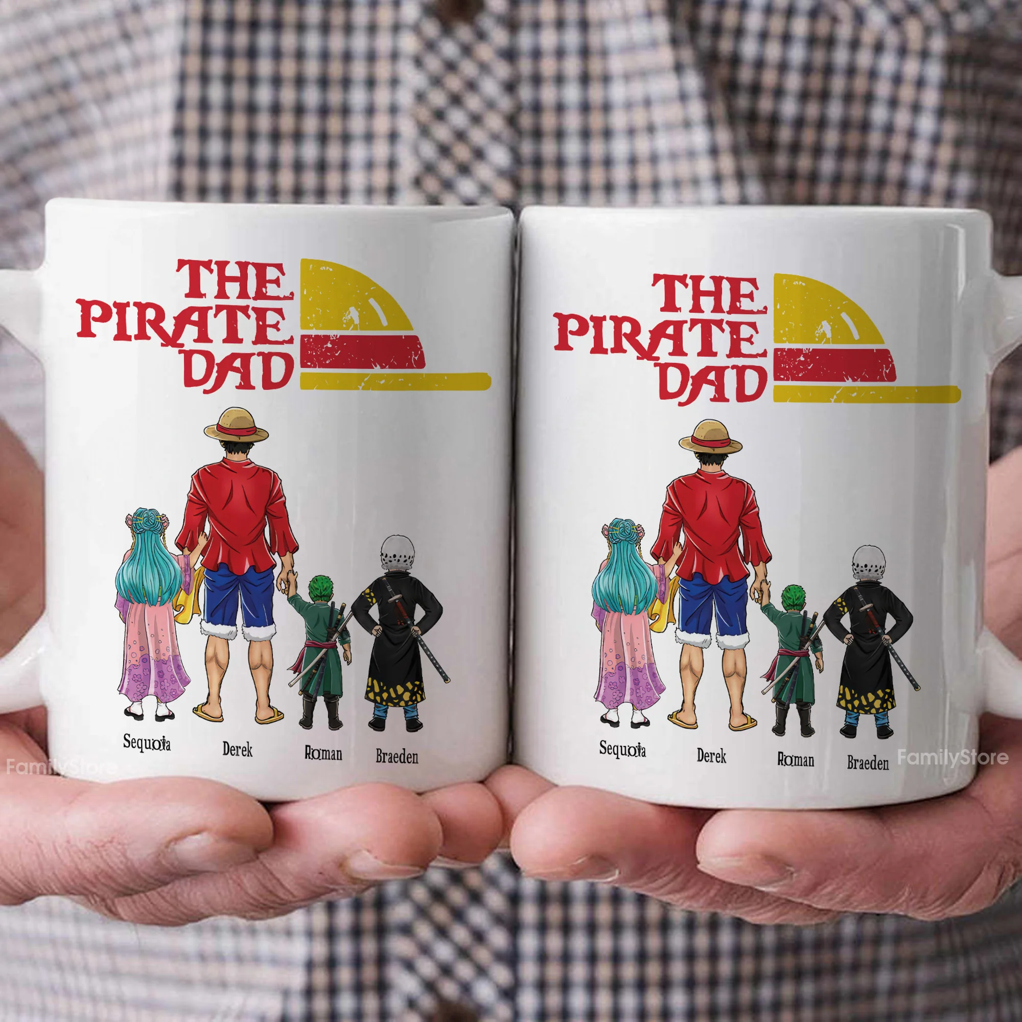 One Piece The Pirate Dad Hat - Gift For Dad - Personalized Ceramic Mug - CL11 NA94 - Image 4