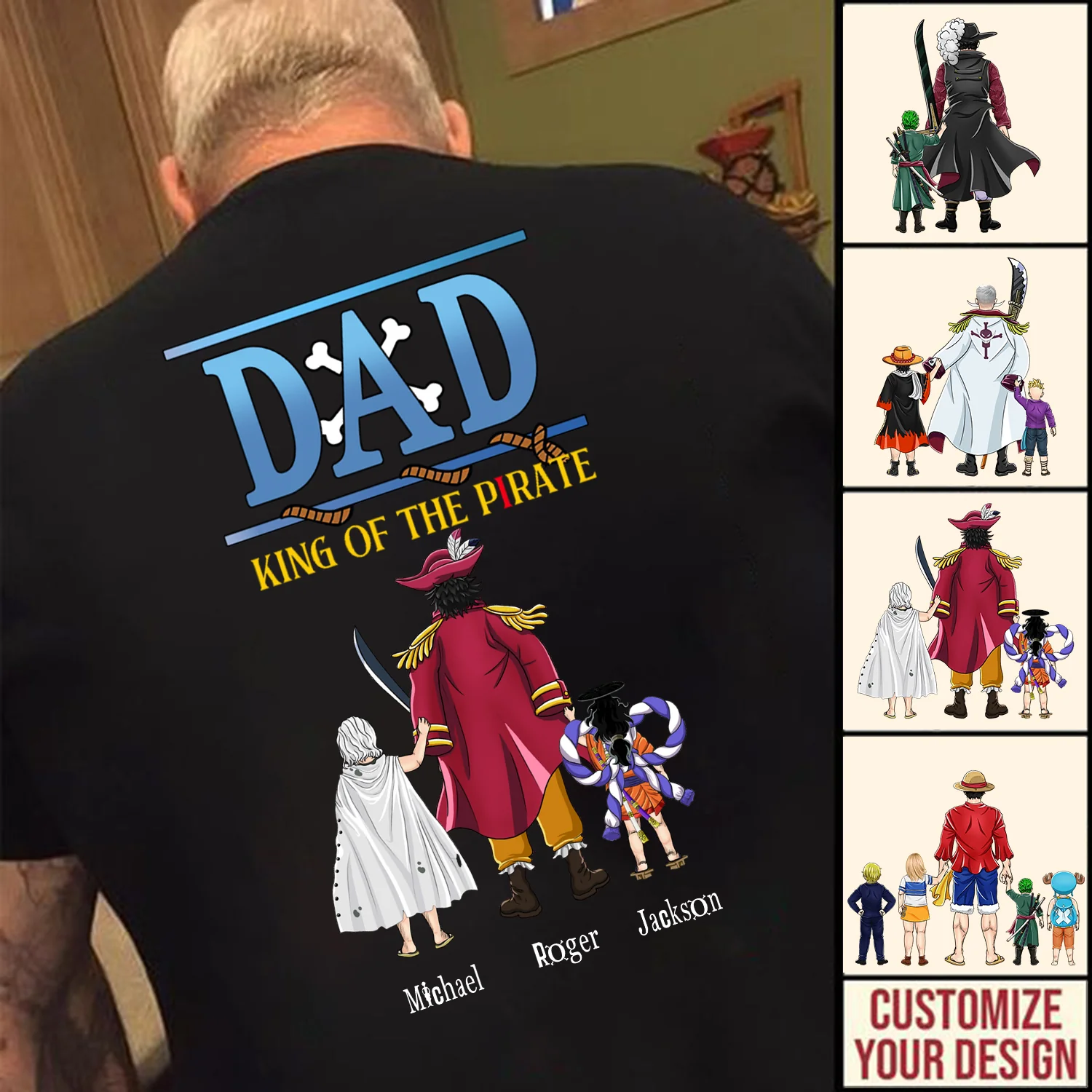 One Piece The Pirate's King Comes Back - Gift For Dad, Husband, Father's Day - Personalized TShirt - Image 2