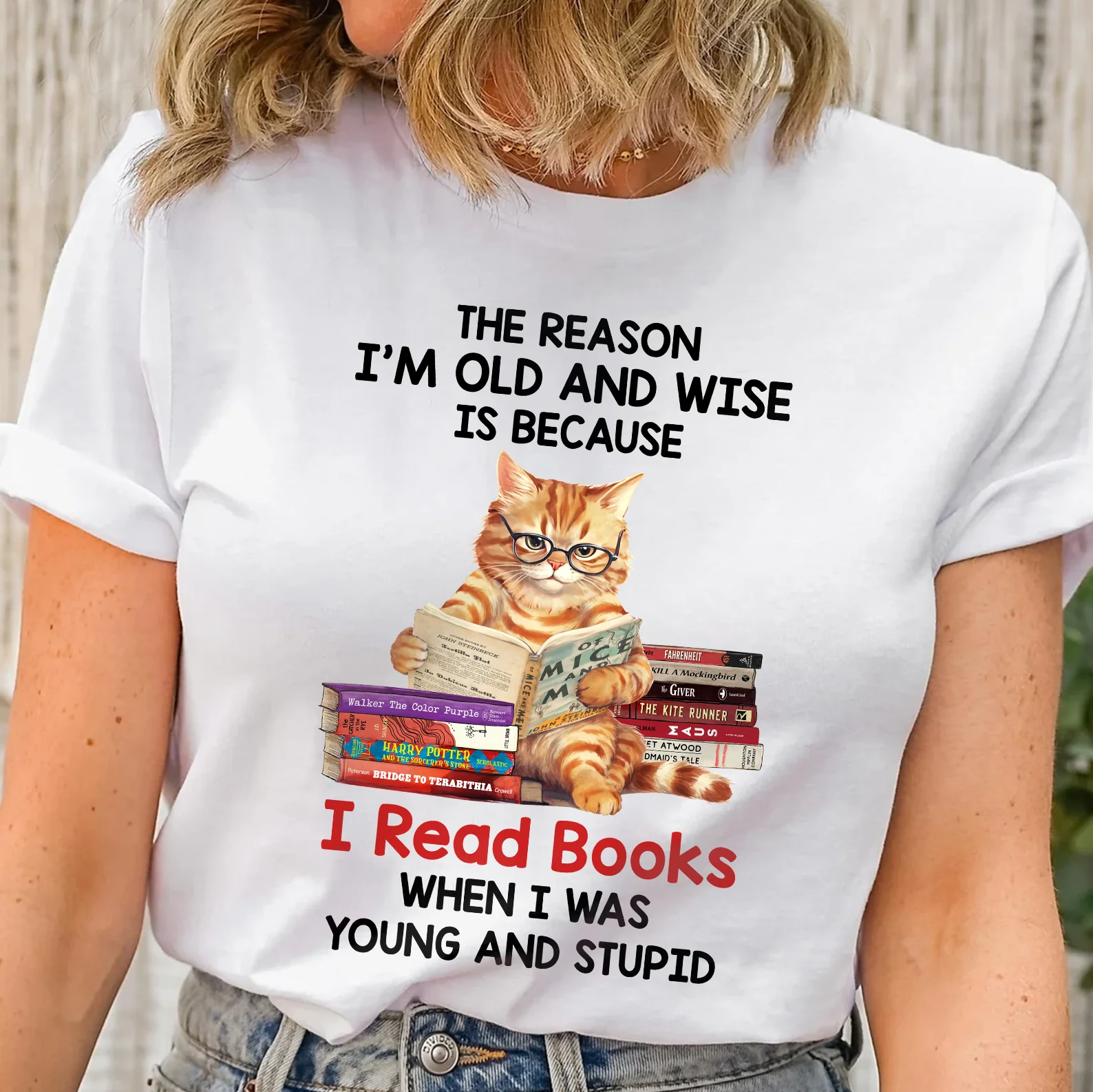 The Reason I'm Old And Wise Is Because I Read Books When I Was Young And Stupid - Personalized T Shirt - Gift For Book Lovers, Readers HH01 - Image 11