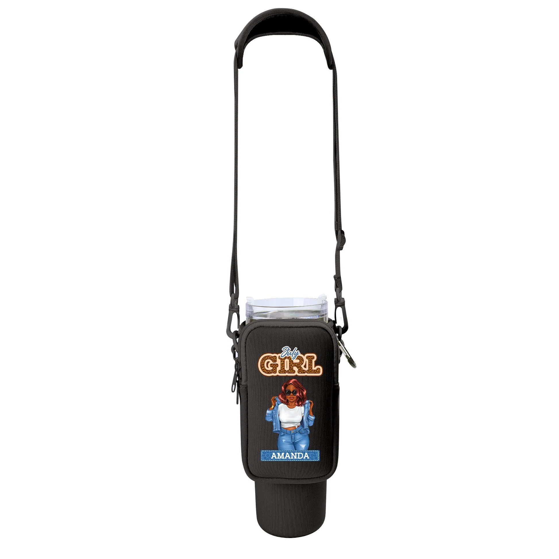 The Sky Is Calling Travel Theme - Personalized Tumbler Holder Bag - Gift For Travelers, Her | GR30. Travel HD95 - Image 6