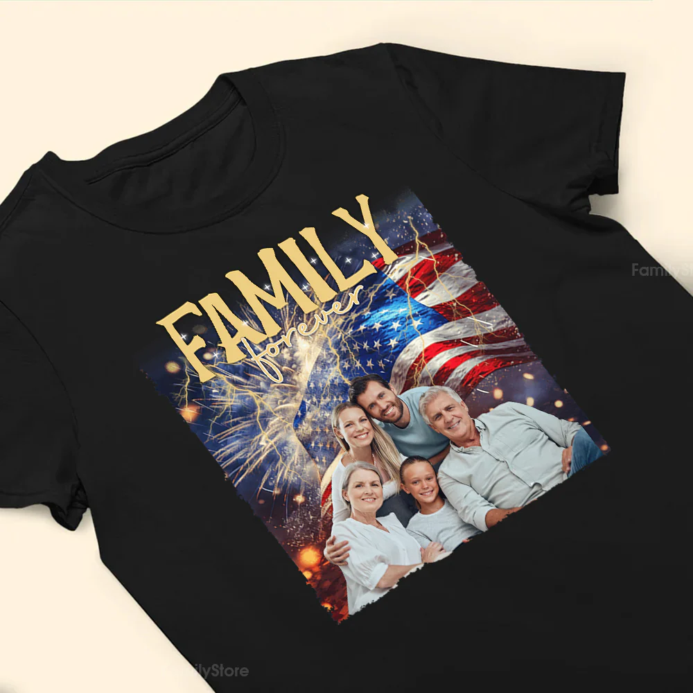 The US Flag Pround Of Our Country - Gift For Family Members, Friends - Personalized Shirt NA94 - Image 3