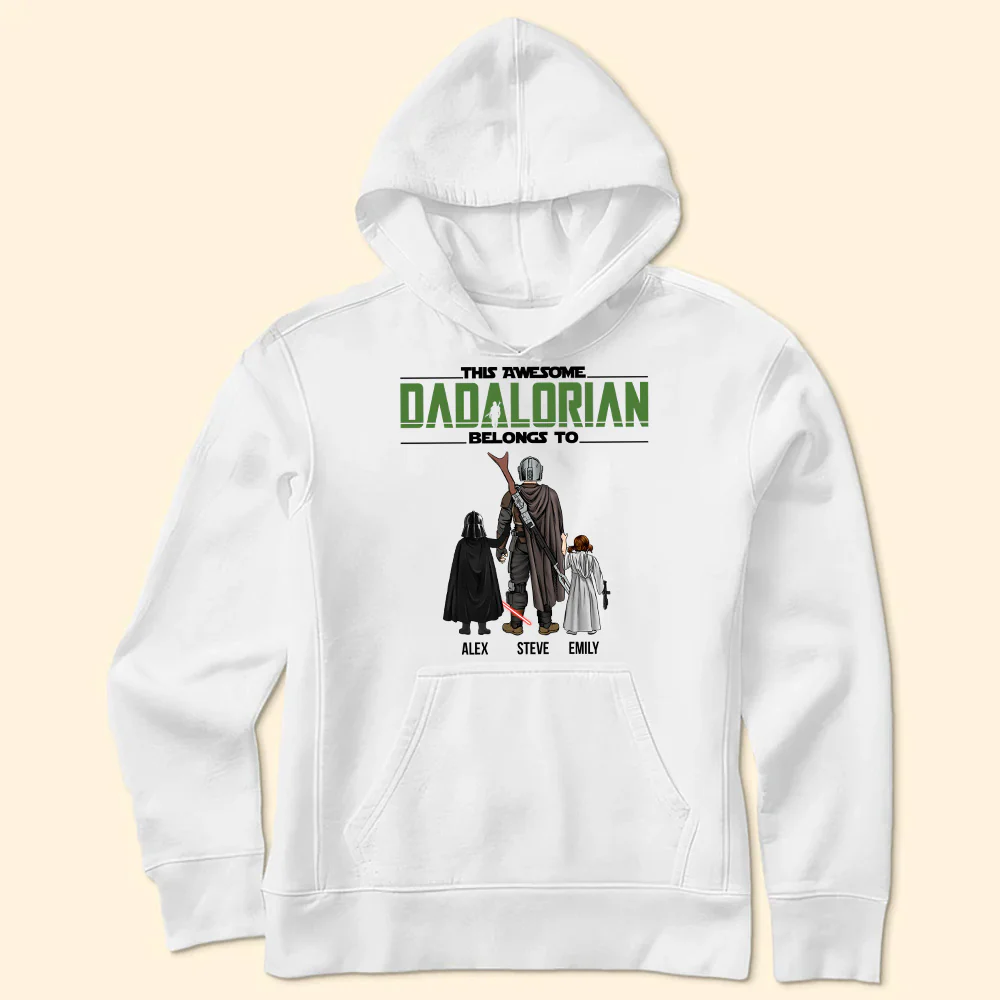 Stwa This Awesome Dadalorian Belongs To Us - Gift For Father's Day - Personalized TShirt CL08 - Image 4