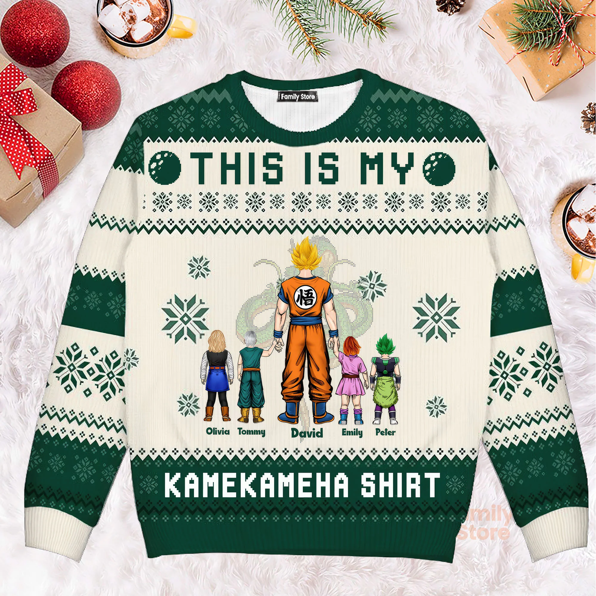 Dragon Ball This Is My Kamekameha Shirt- Personalized Ugly Sweatshirt - Gift for Dad, Grandpa, Husband CL03 NA94