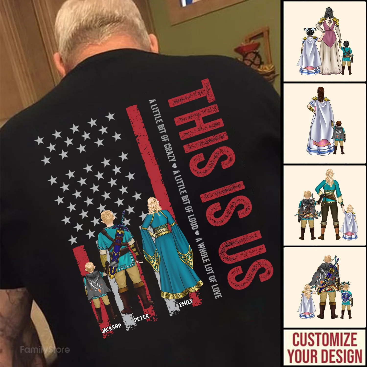 This Is Us Zelda Family - Gift For Family Members - Personalized Shirt - CL07 NA94 - Image 2