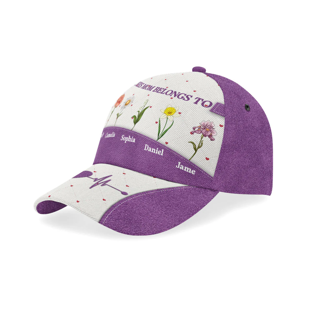 This Love Belongs To - Personalized Classic Cap - Christian Gift For Mom, Grandma BA01 - Image 2