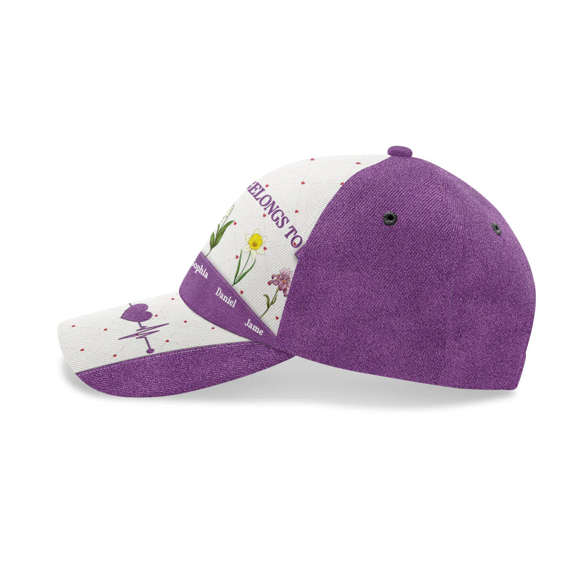 This Love Belongs To - Personalized Classic Cap - Christian Gift For Mom, Grandma BA01 - Image 3
