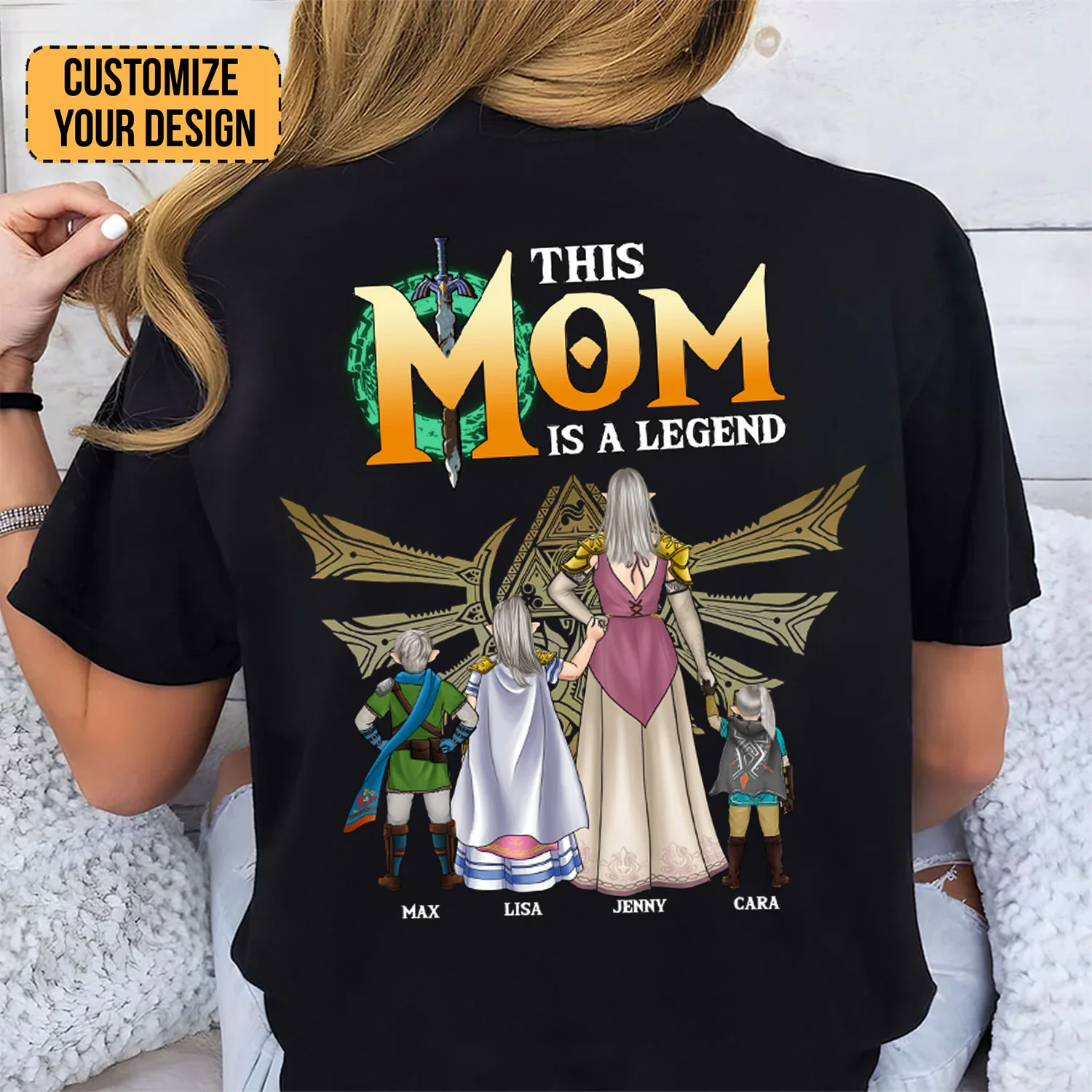 This Mom Is A Legend Zelda - Gift For Mother - Personalized TShirt - CL07 NH96 - Image 2