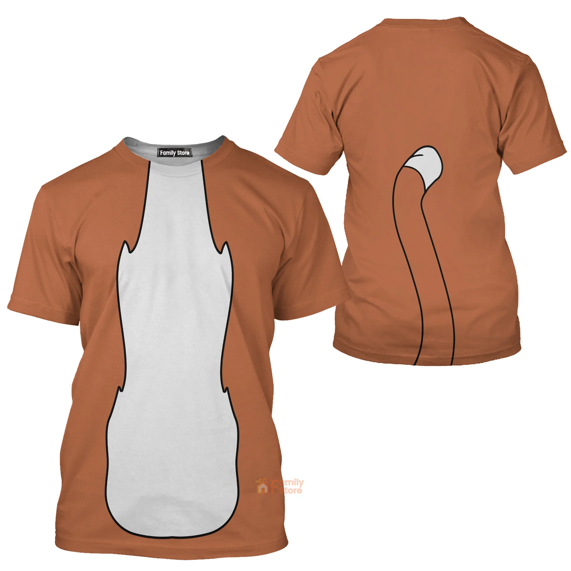 Thomas O'Malley Disney Aristocats Costume T-Shirt For Men - Image 3