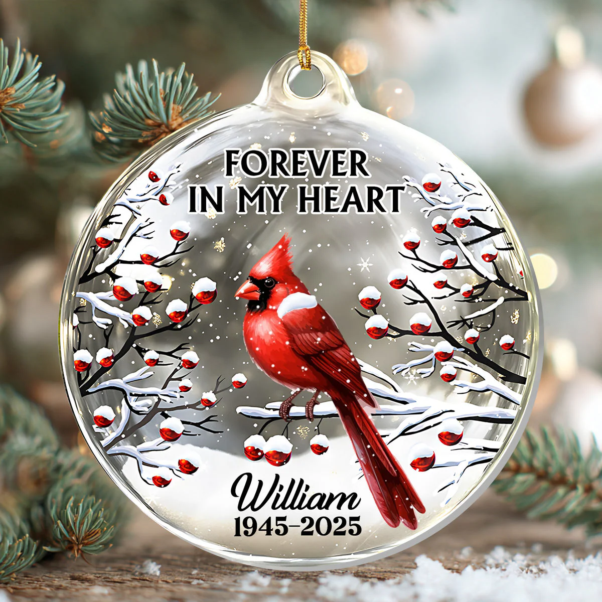 Those We Love Don't Go Away - Personalized 1-Layer Acrylic Ornament HL128 - Image 4
